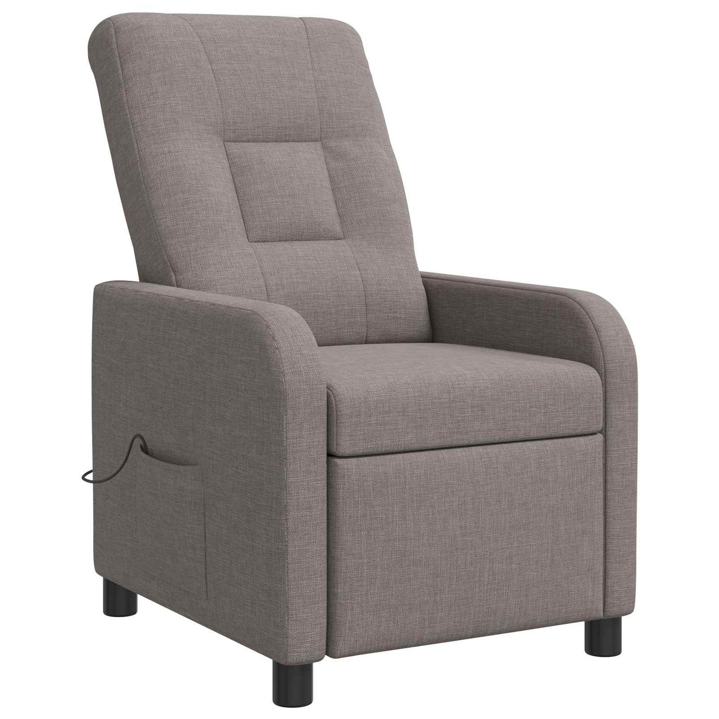 vidaXL Κάθισμα μασάζ Taupe Ύφασμα