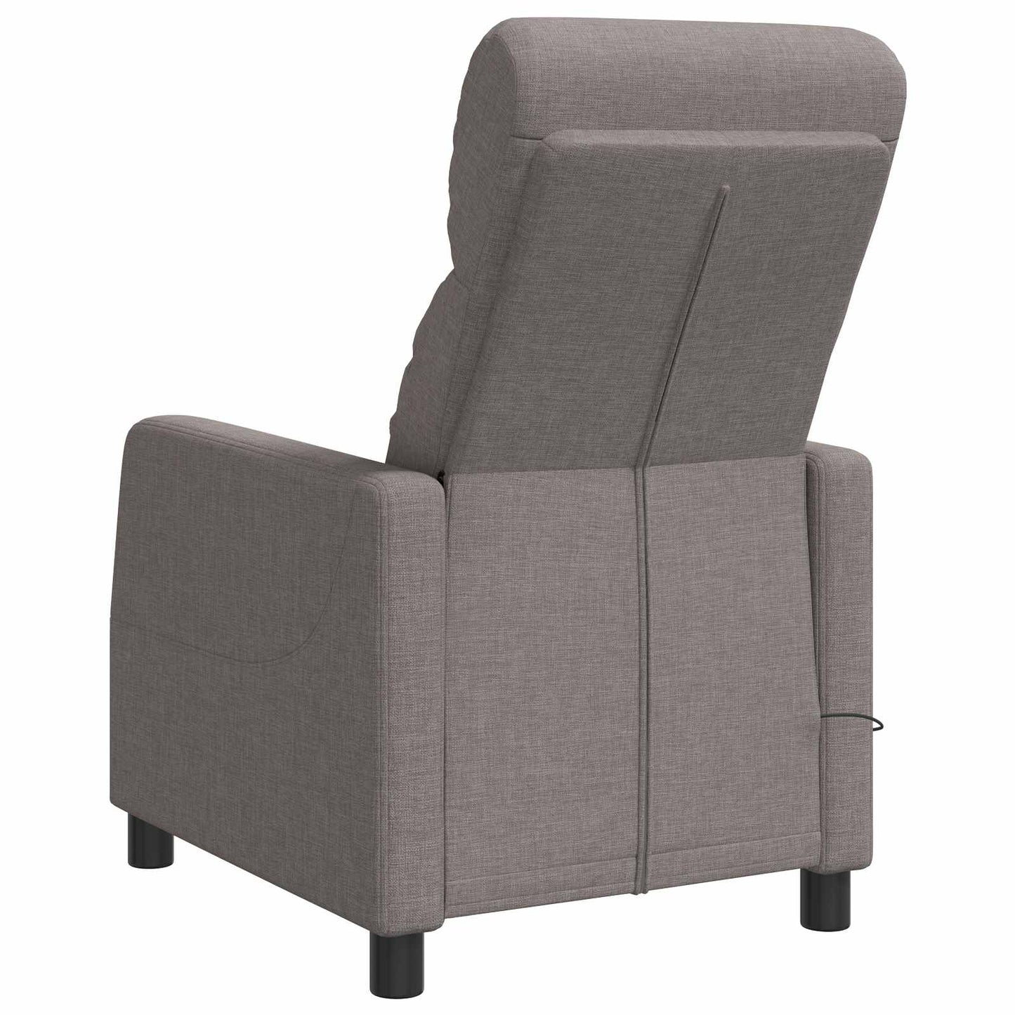 vidaXL Κάθισμα μασάζ Taupe Ύφασμα