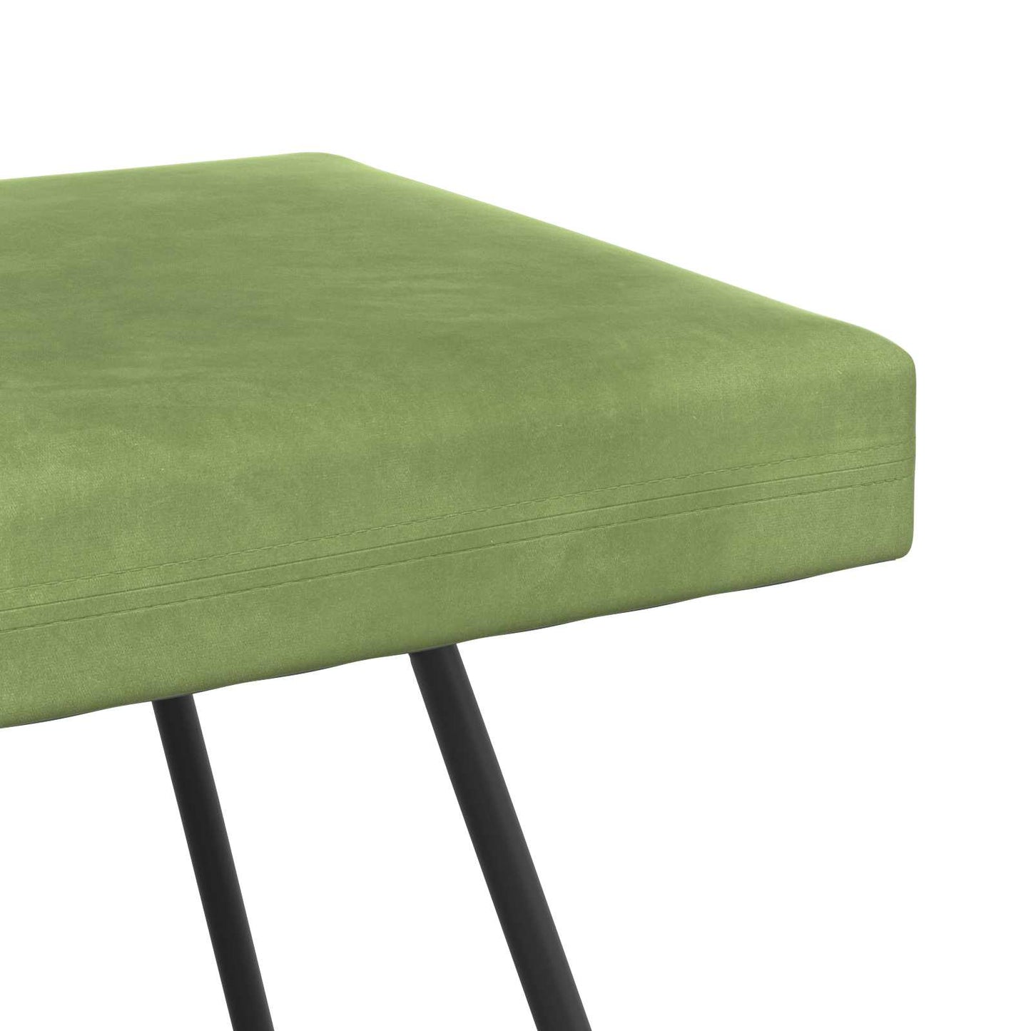 vidaXL παγκάκι Μονόχρωμο Ανοιχτό Πράσινο 110 x 40 x 45 cm Βελούδο