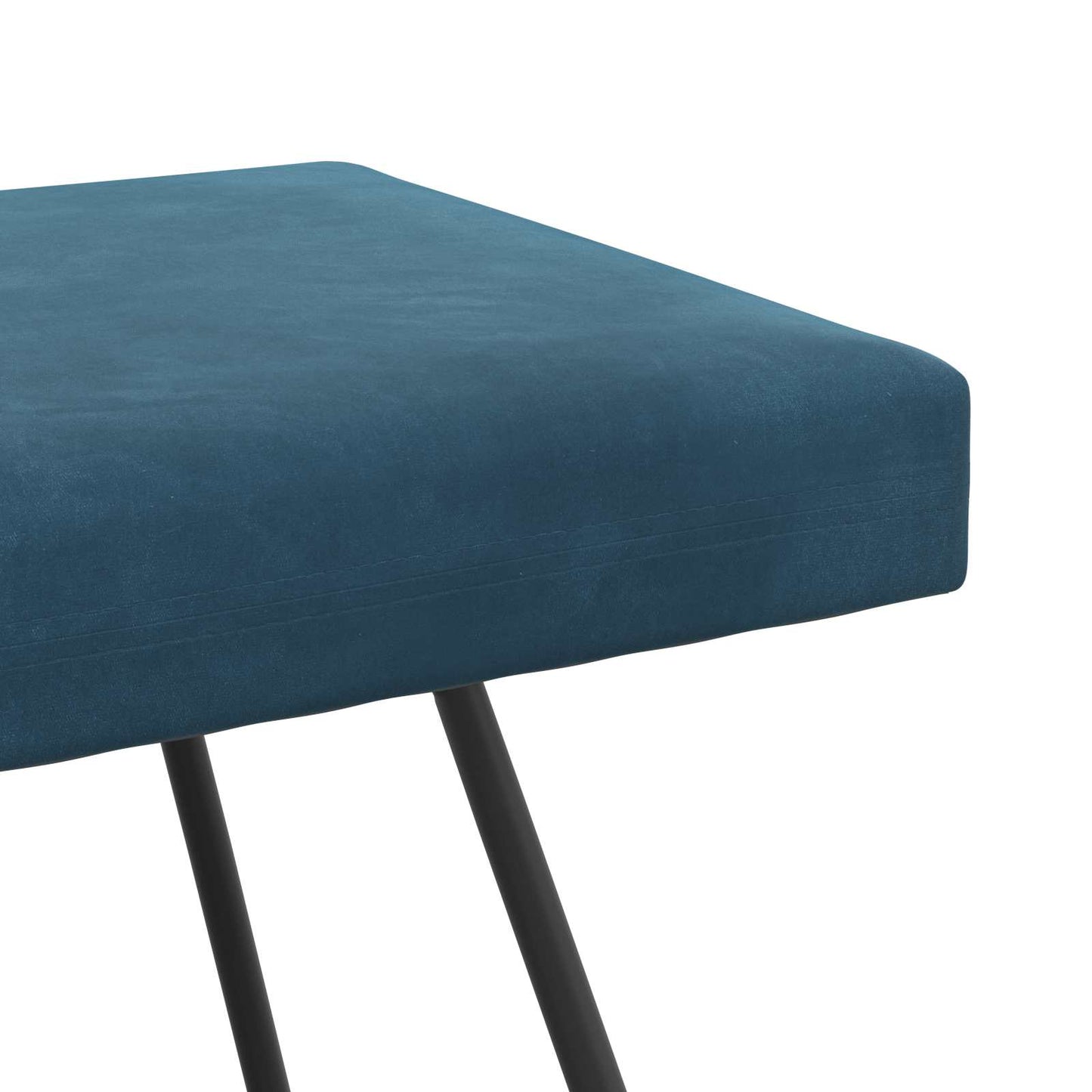 vidaXL παγκάκι Μονόχρωμο Μπλε 110 x 40 x 45 cm Βελούδο