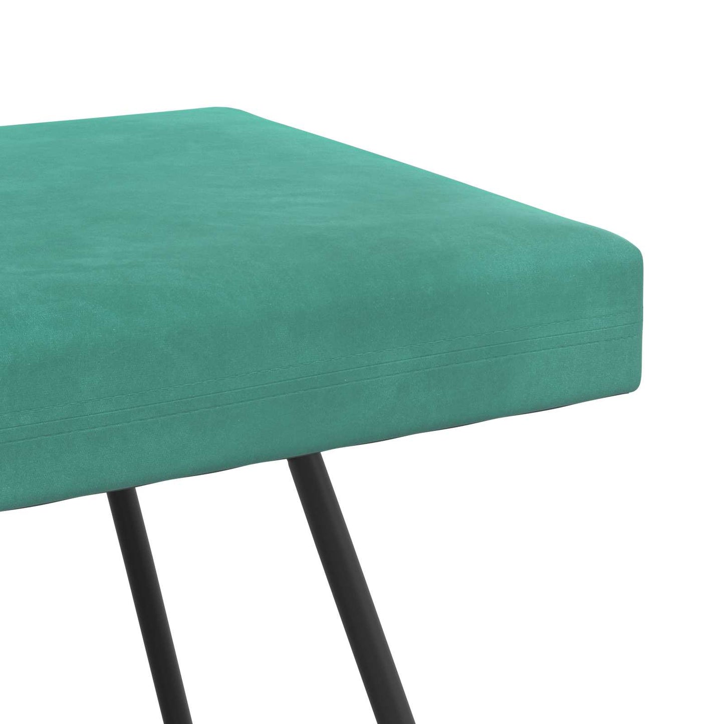vidaXL παγκάκι Μονόχρωμο Τιρκουάζ 110 x 40 x 45 cm Βελούδο
