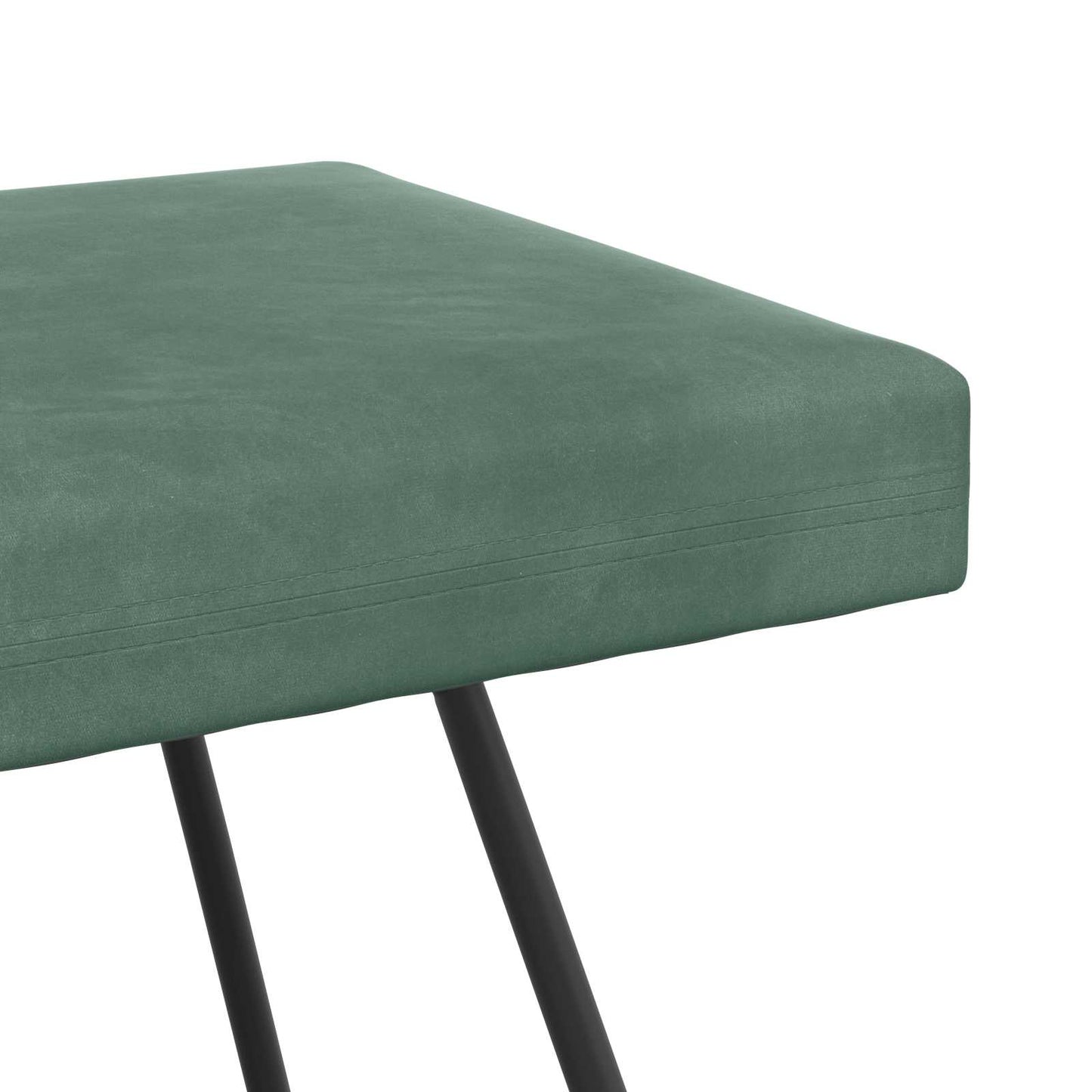 vidaXL παγκάκι Μονόχρωμο Θαλασσί 110 x 40 x 45 cm Βελούδο