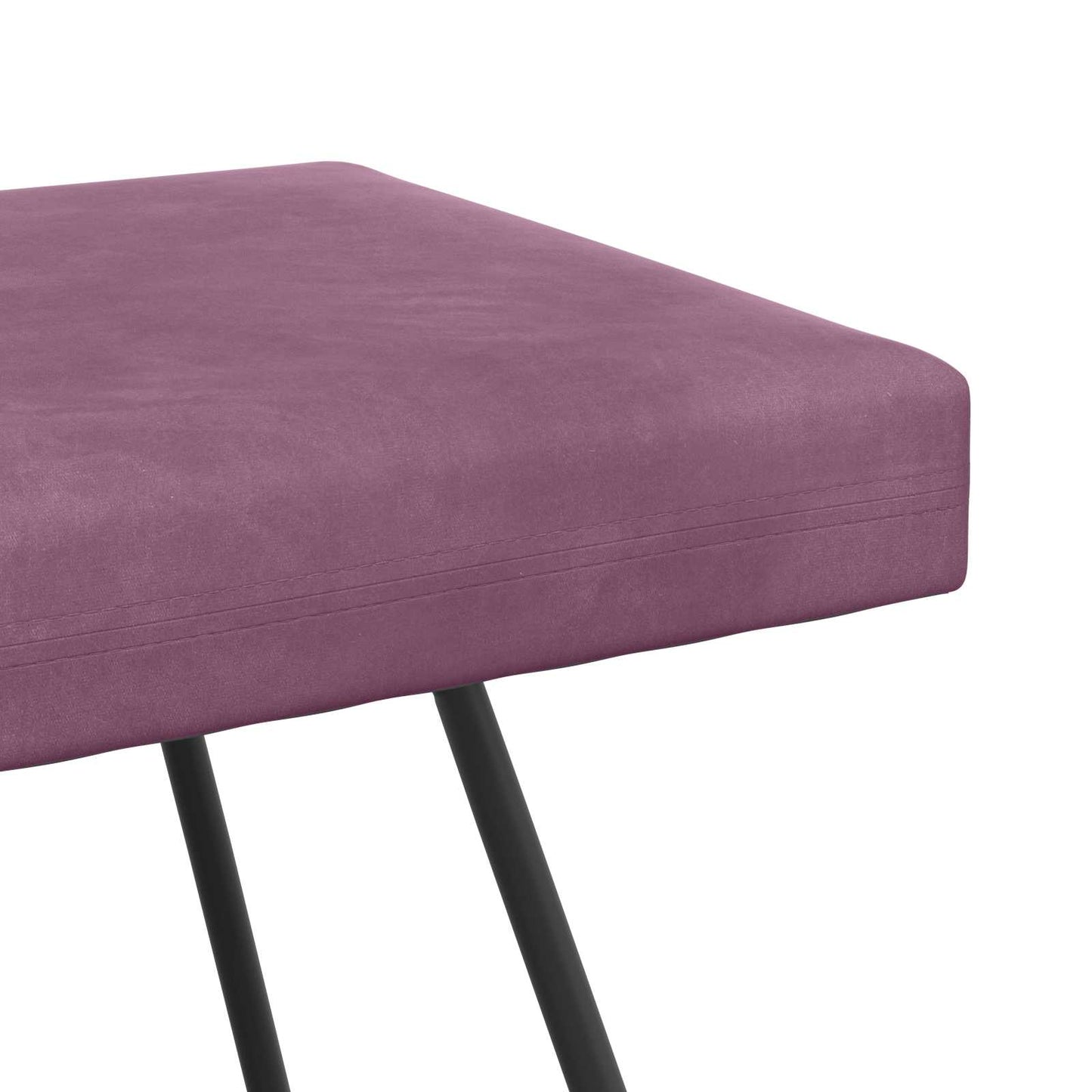 vidaXL παγκάκι Μονόχρωμο Μοβ 110 x 40 x 45 cm Βελούδο