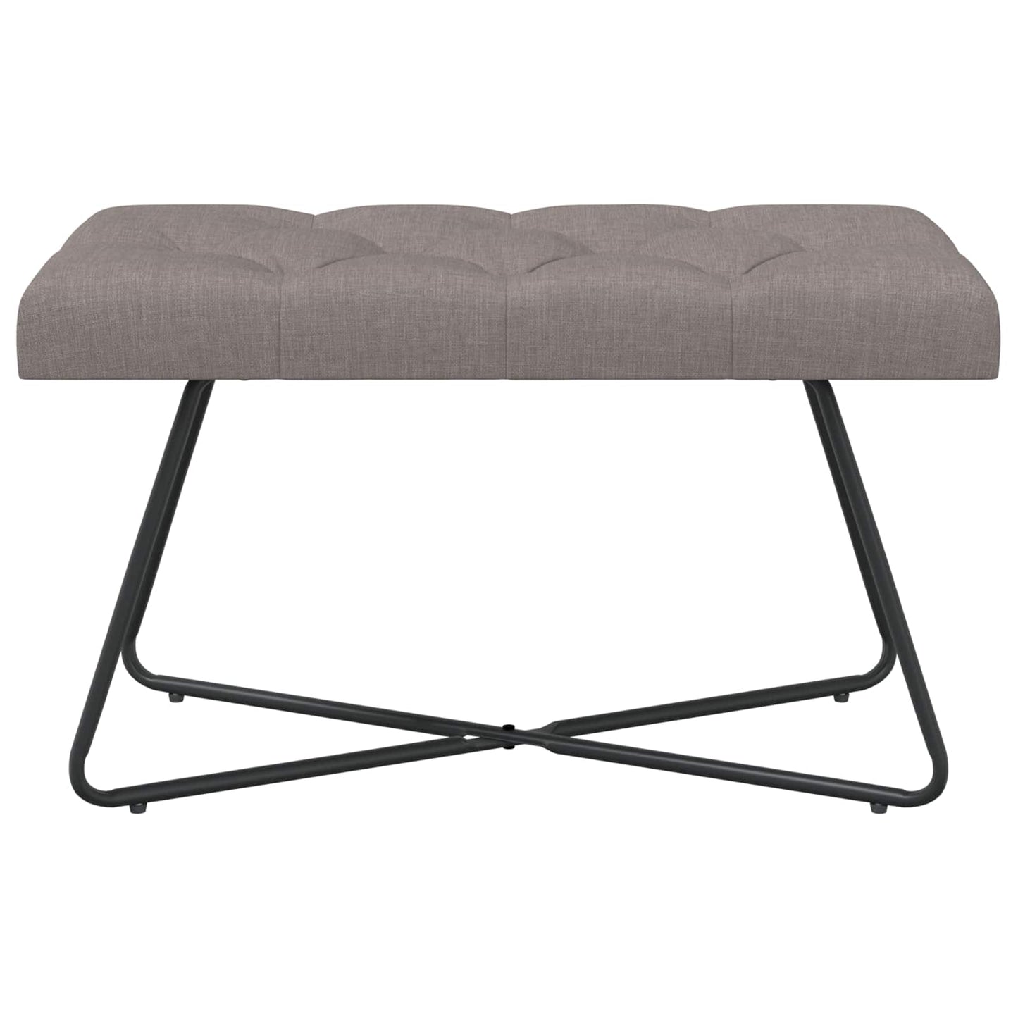 vidaXL Πάγκος με κουμπωτές επιφάνειες Taupe 80 x 40 x 46 εκ. Ύφασμα