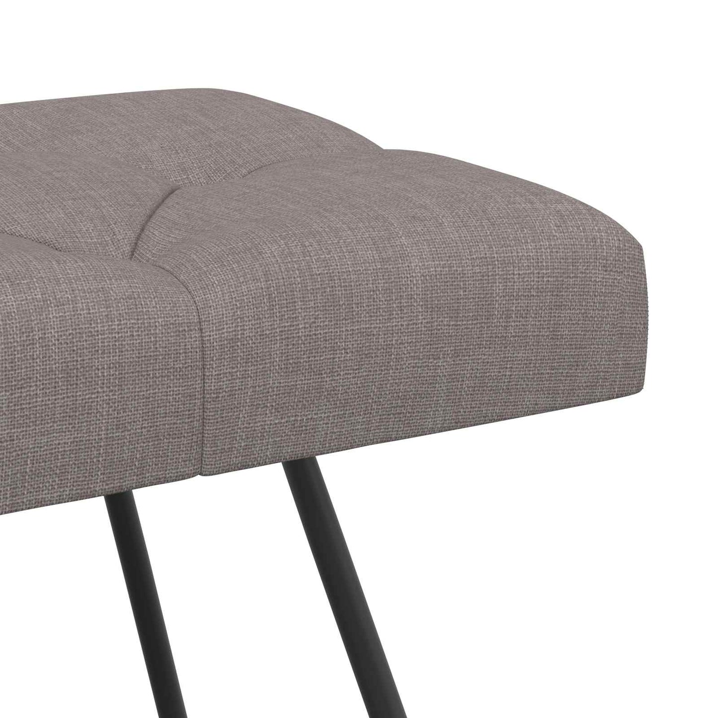 vidaXL Πάγκος με κουμπωτές επιφάνειες Taupe 110 x 40 x 46 cm Ύφασμα