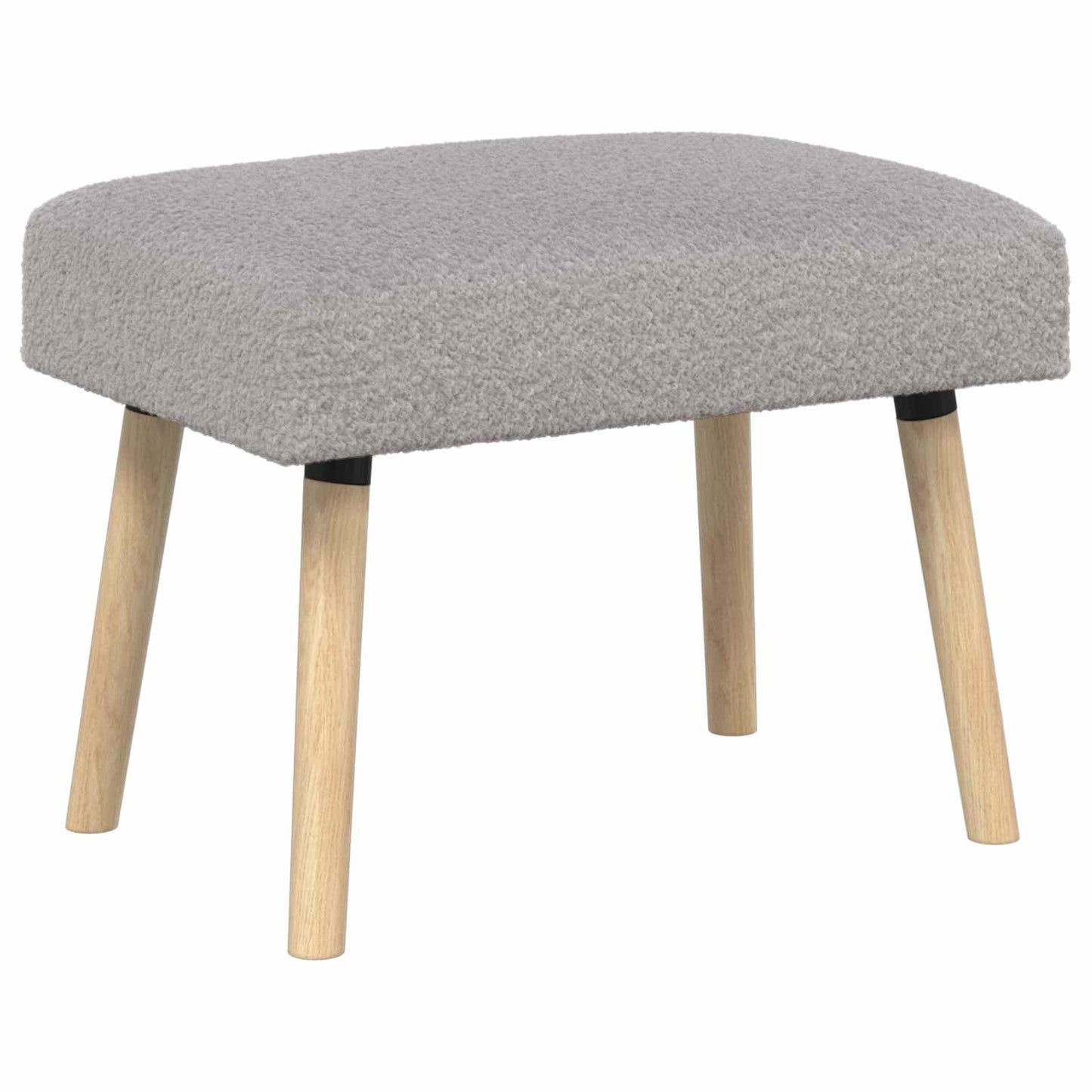 vidaXL παγκάκι Μονόχρωμο Ανοιχτό γκρι 60 x 40 x 45 εκ. Μπουκλέ