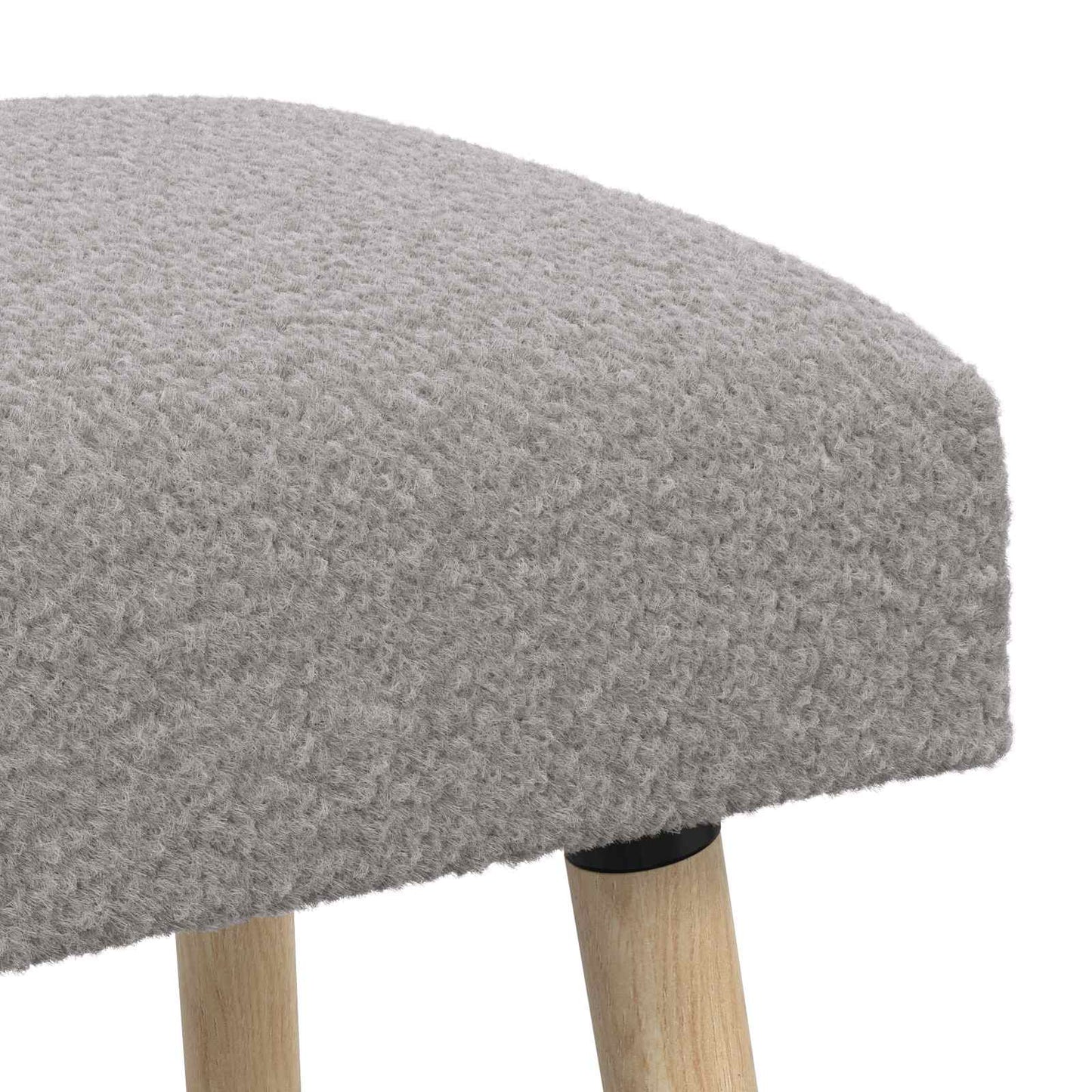 vidaXL παγκάκι Μονόχρωμο Ανοιχτό γκρι 110 x 40 x 46 cm Μπουκλέ
