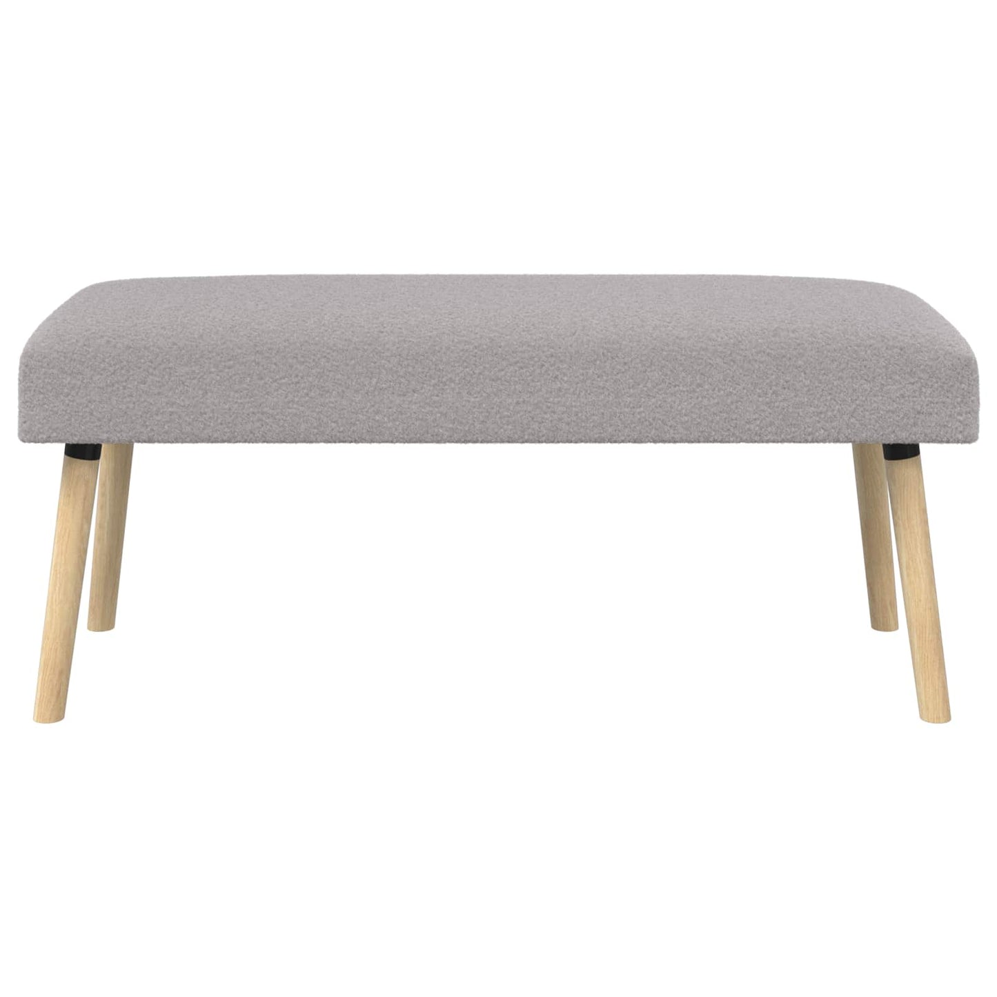 vidaXL παγκάκι Μονόχρωμο Ανοιχτό γκρι 110 x 40 x 46 cm Μπουκλέ