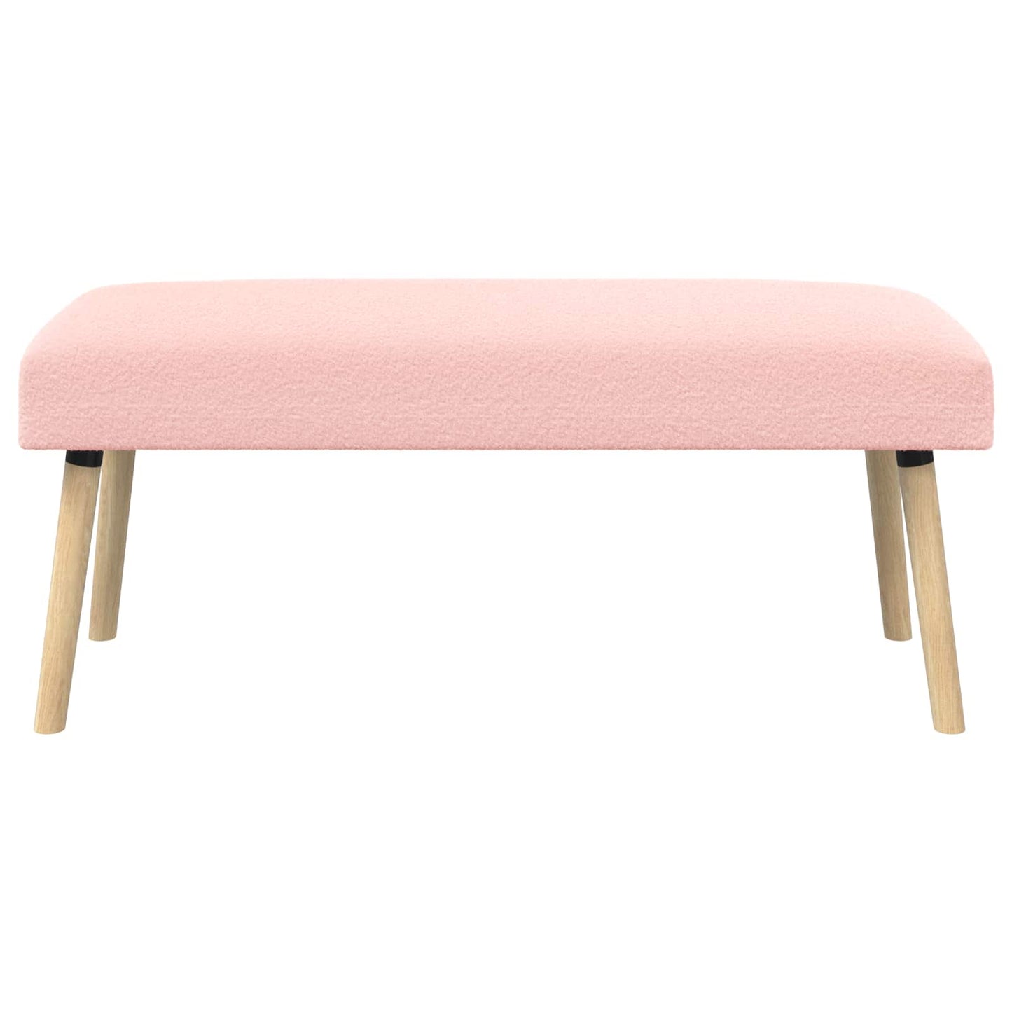 vidaXL παγκάκι Μονόχρωμο Ροζ 110 x 40 x 46 cm Μπουκλέ