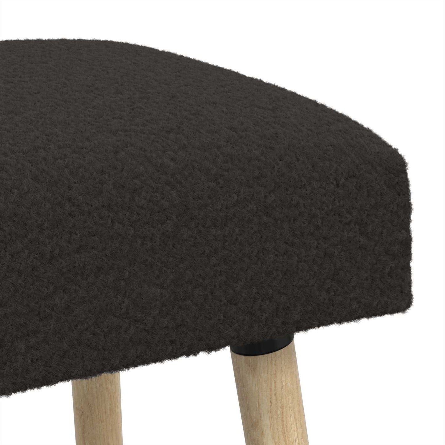 vidaXL παγκάκι Μονόχρωμο Μαύρο 110 x 40 x 46 cm Μπουκλέ