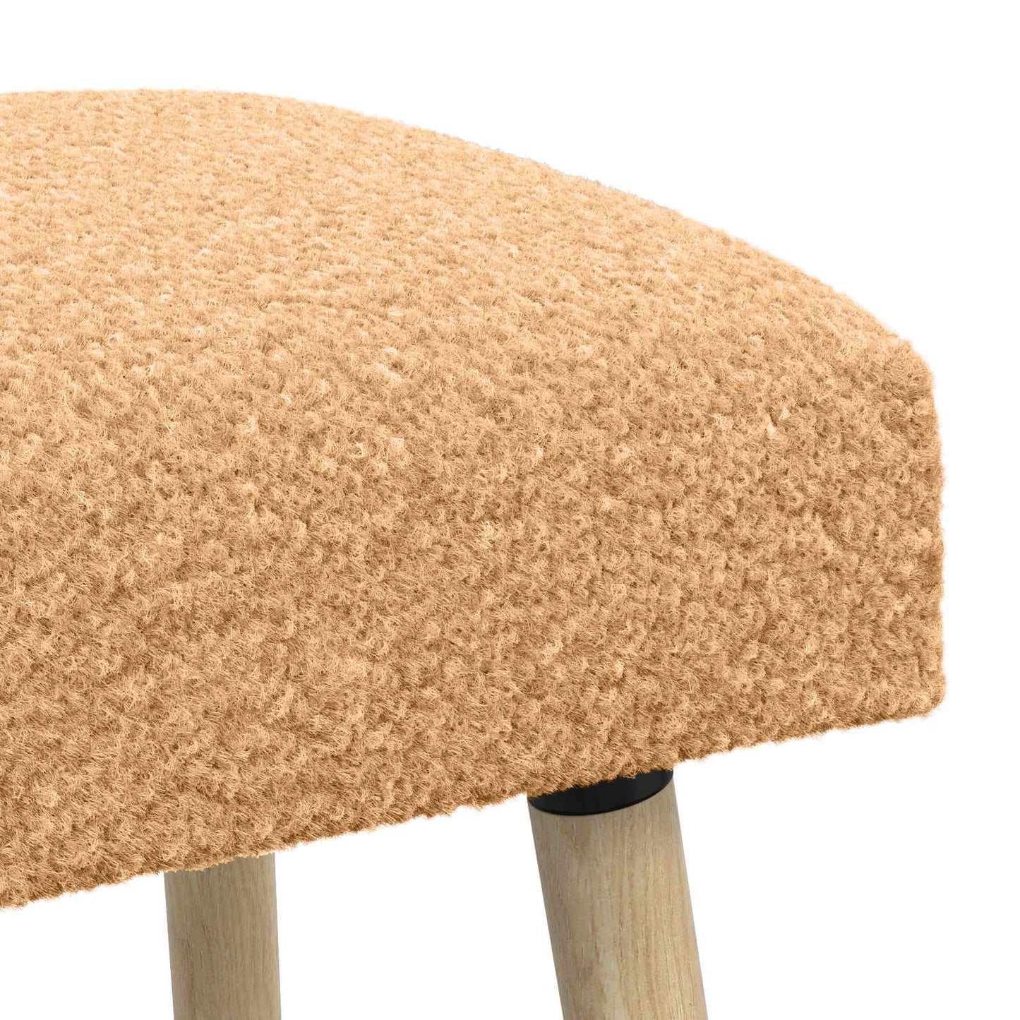 vidaXL παγκάκι Μονόχρωμο Μπεζ 110 x 40 x 46 cm Μπουκλέ