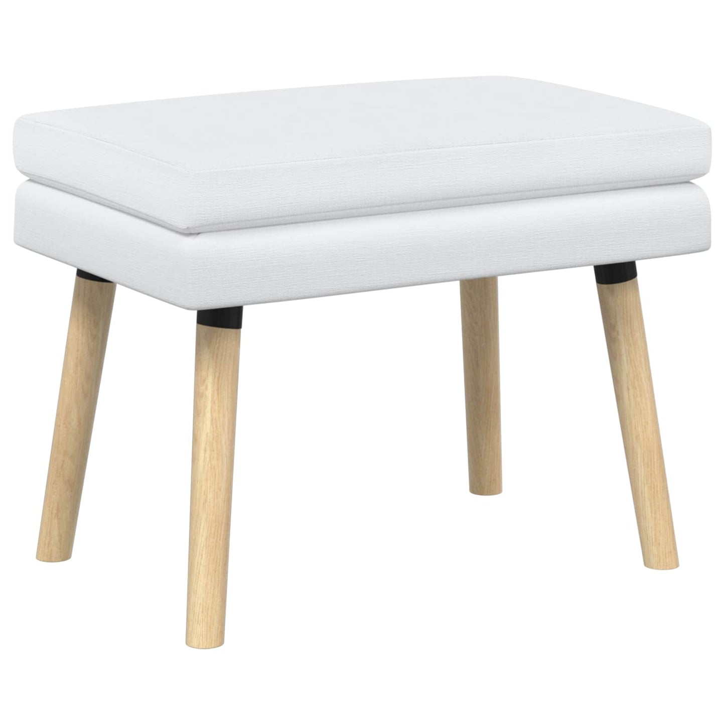 vidaXL Διπλή Επίστρωση Πάγκος Λευκό 60 x 40 x 46 εκ. Ύφασμα