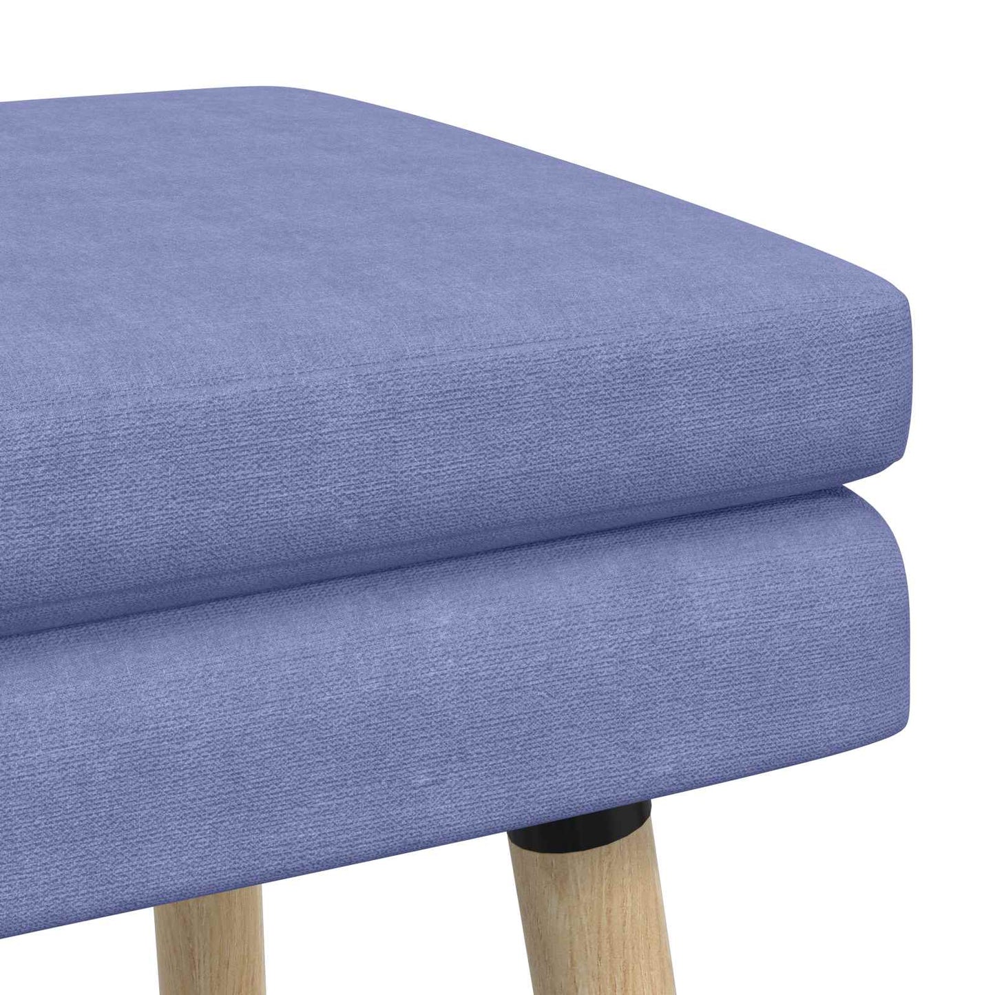 vidaXL Διπλή Επίστρωση Πάγκος Μπλε τζην 60 x 40 x 46 εκ. Ύφασμα