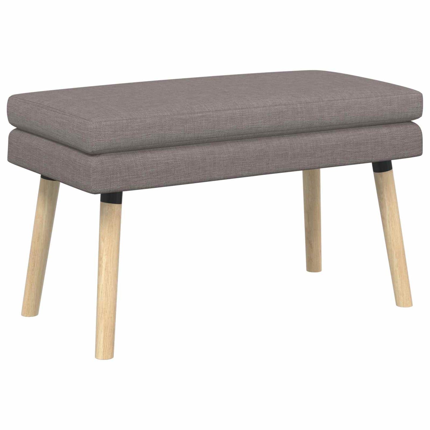 vidaXL Διπλή Επίστρωση Πάγκος Taupe 80 x 40 x 47 εκ. Ύφασμα