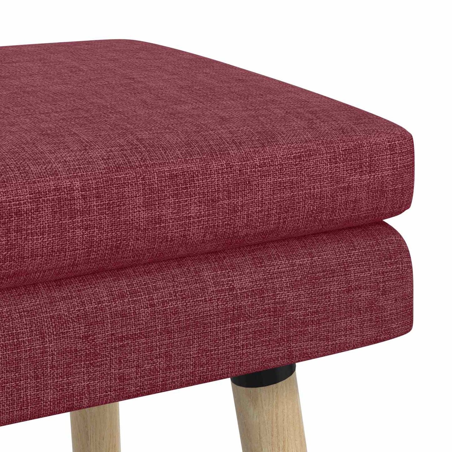 vidaXL Διπλή Επίστρωση Πάγκος Κόκκινο 110 x 40 x 47 εκ. Ύφασμα