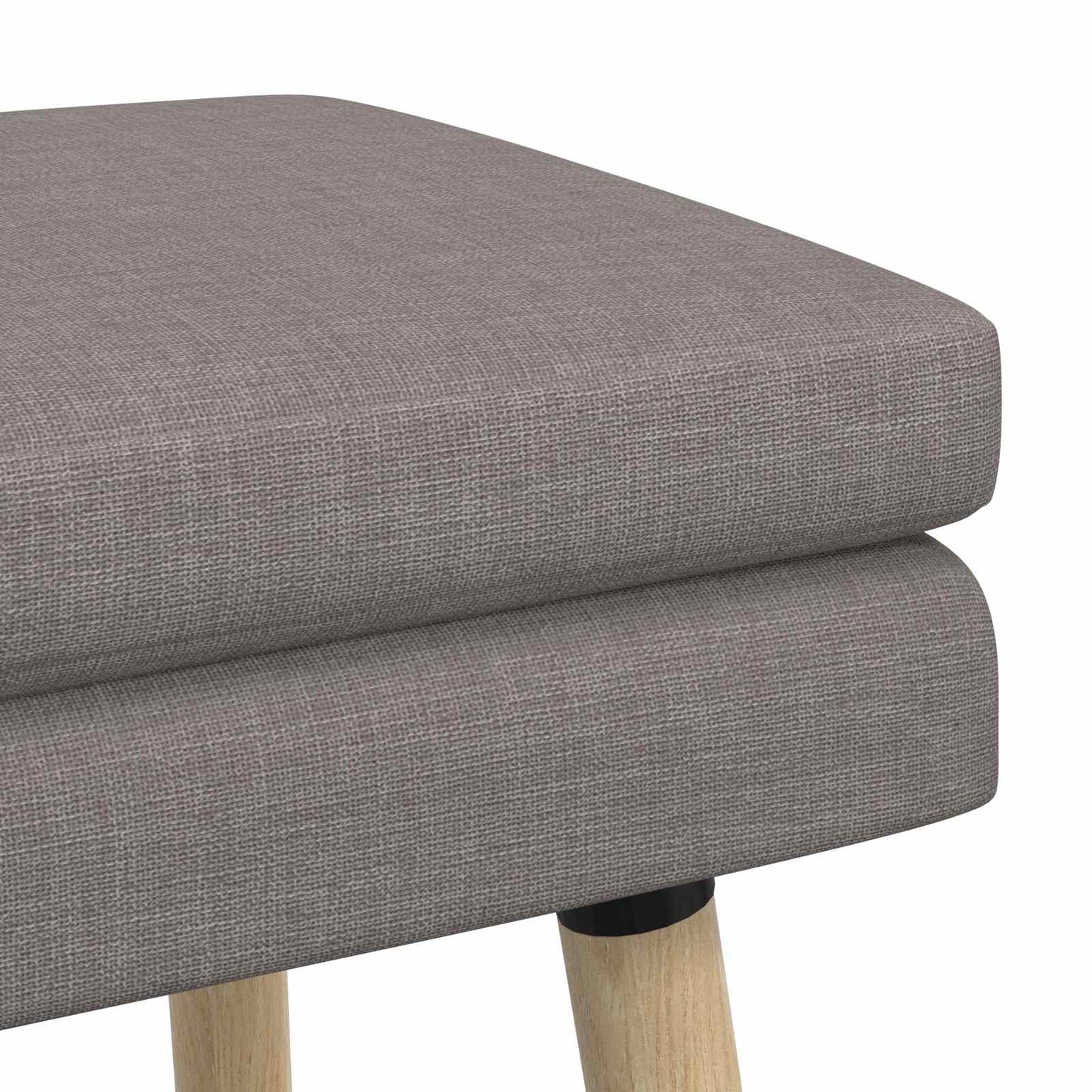 vidaXL Διπλή Επίστρωση Πάγκος Taupe 110 x 40 x 47 εκ. Ύφασμα