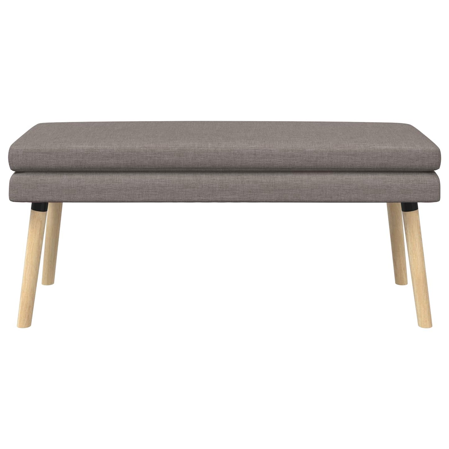 vidaXL Διπλή Επίστρωση Πάγκος Taupe 110 x 40 x 47 εκ. Ύφασμα