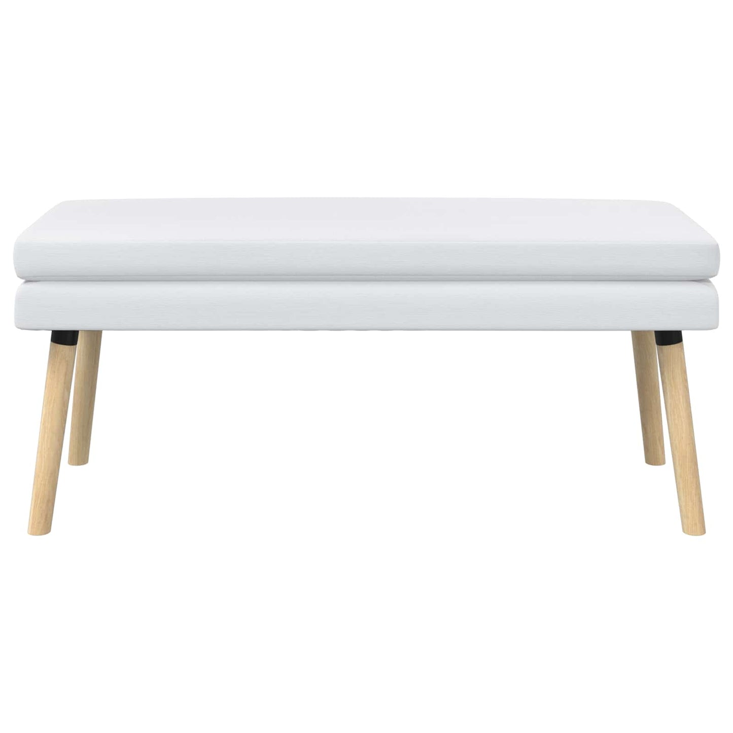 vidaXL Διπλή Επίστρωση Πάγκος Λευκό 110 x 40 x 47 εκ. Ύφασμα