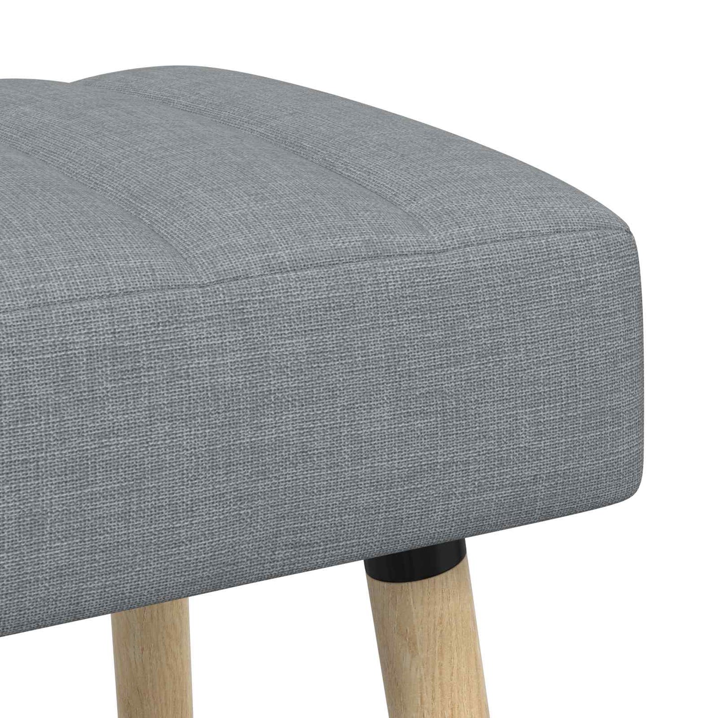 vidaXL Πάγκος με Καναλεύματα Ανοιχτό γκρι 60 x 40 x 45 εκ. Ύφασμα