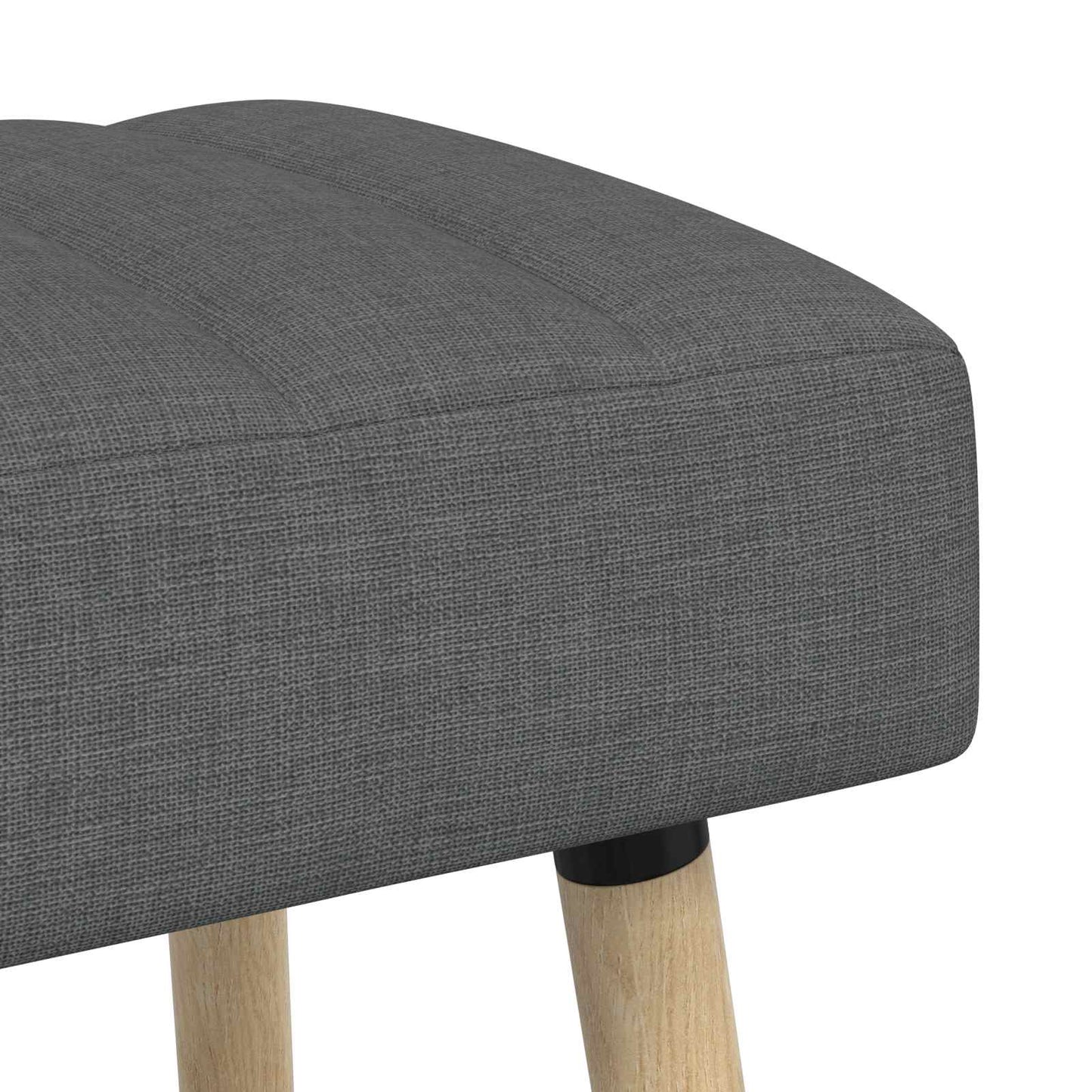 vidaXL Πάγκος με Καναλεύματα Σκούρο Γκρι 60 x 40 x 45 εκ. Ύφασμα