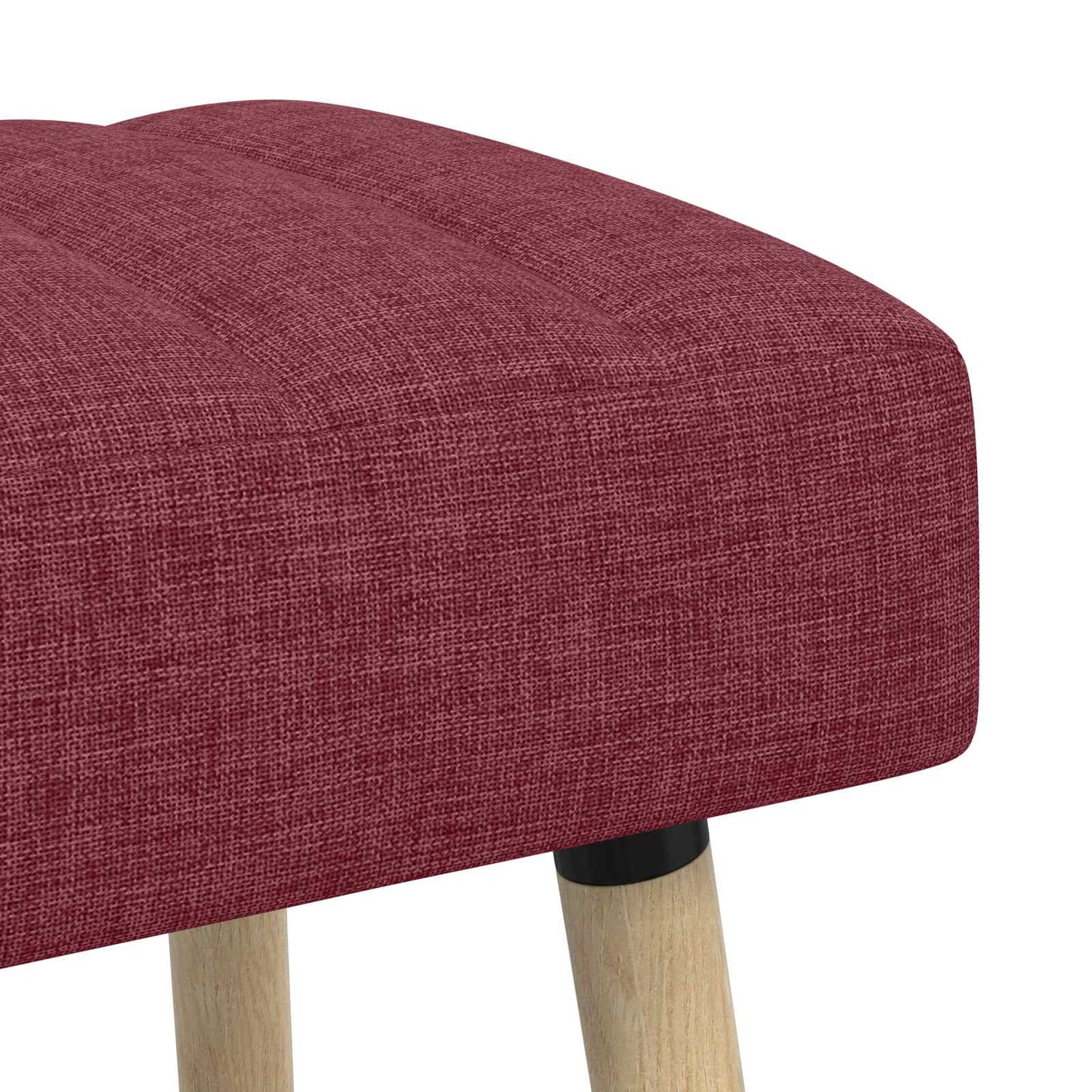 vidaXL Πάγκος με Καναλεύματα Κόκκινο 60 x 40 x 45 εκ. Ύφασμα