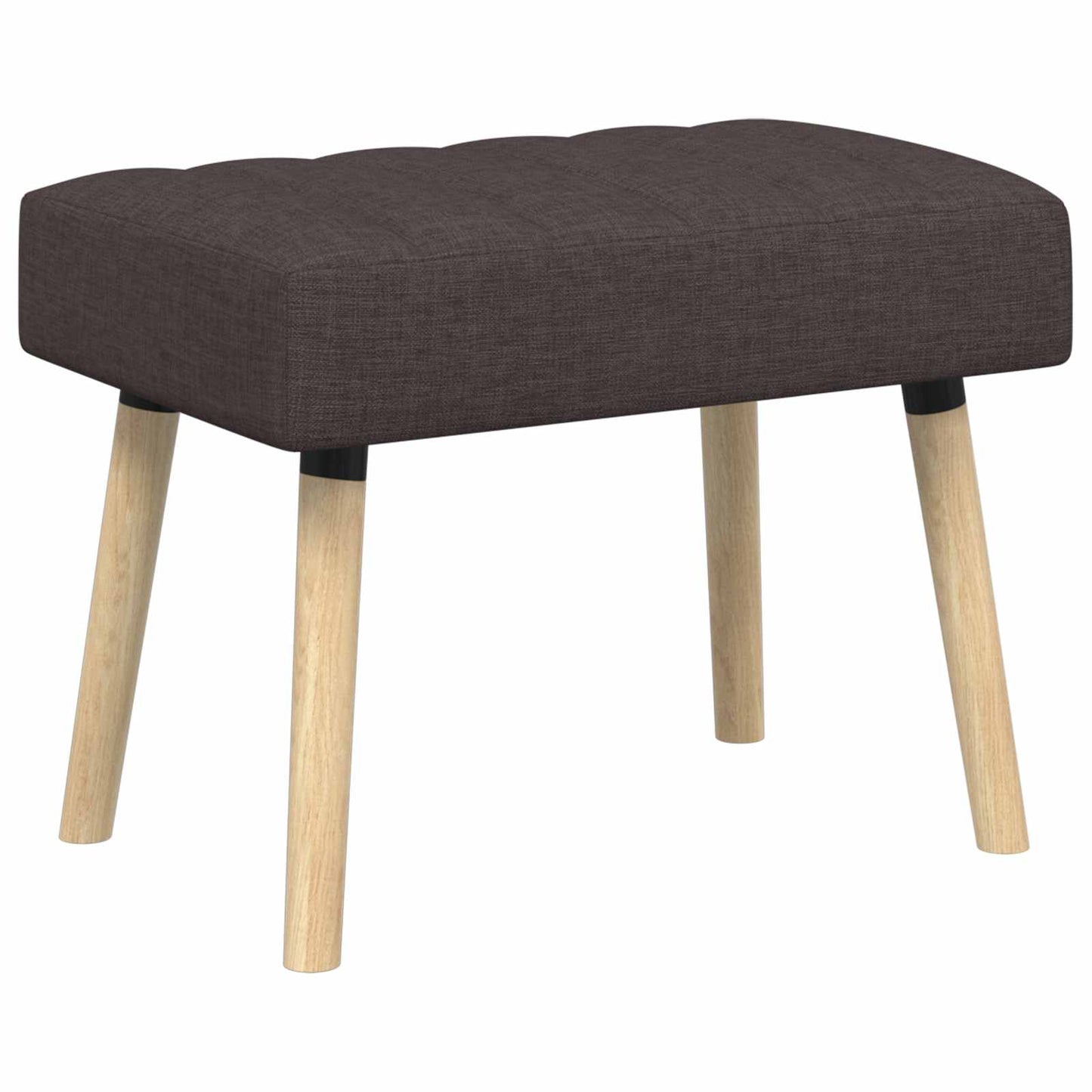 vidaXL Πάγκος με Καναλεύματα Σκούρο Καφέ 60 x 40 x 45 εκ. Ύφασμα