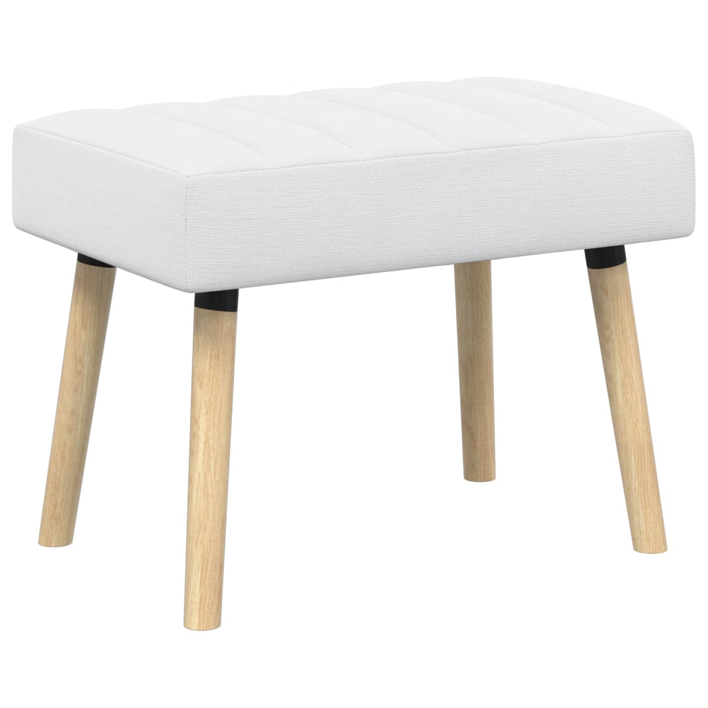 vidaXL Πάγκος με Καναλεύματα Λευκό 60 x 40 x 45 εκ. Ύφασμα