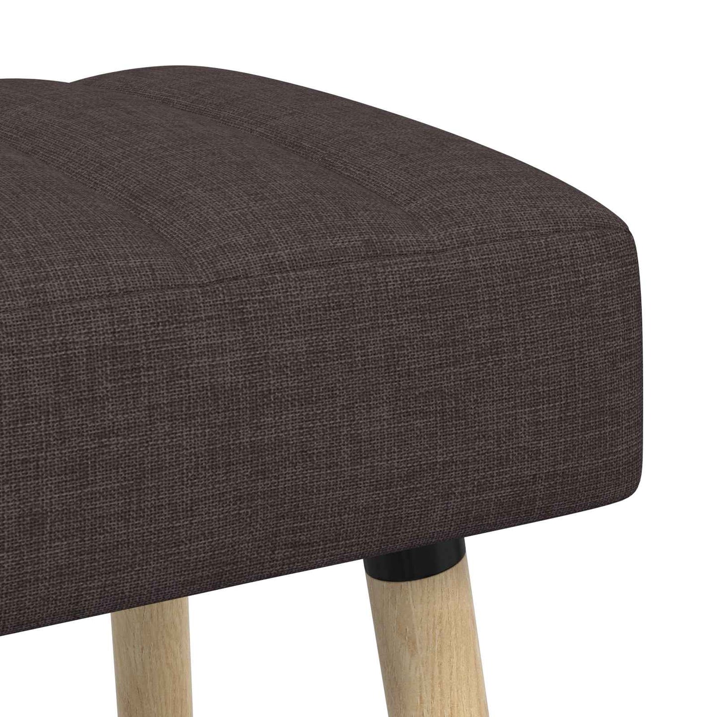 vidaXL Πάγκος με Καναλεύματα Σκούρο Καφέ 80 x 40 x 46 εκ. Ύφασμα