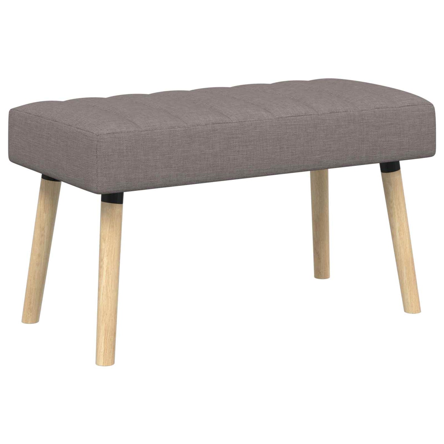 vidaXL Πάγκος με Καναλεύματα Taupe 80 x 40 x 46 εκ. Ύφασμα