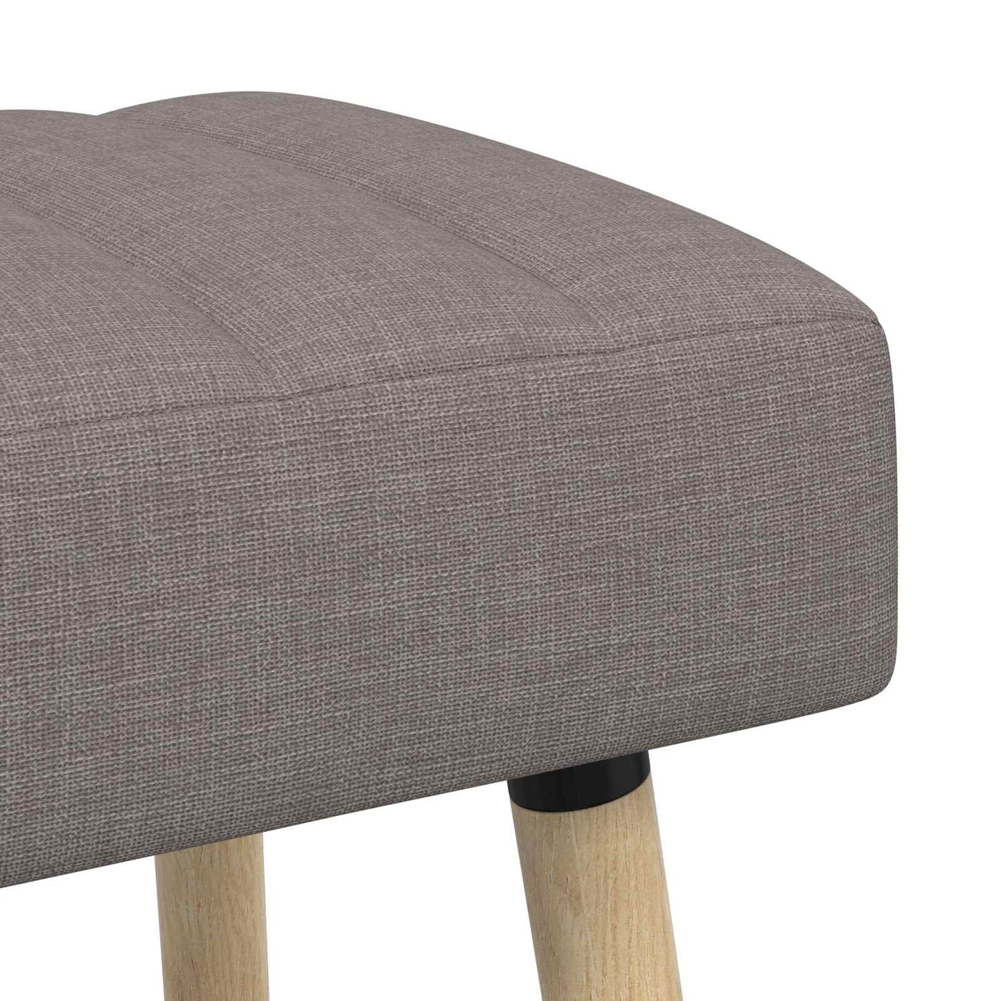 vidaXL Πάγκος με Καναλεύματα Taupe 110 x 40 x 46 cm Ύφασμα