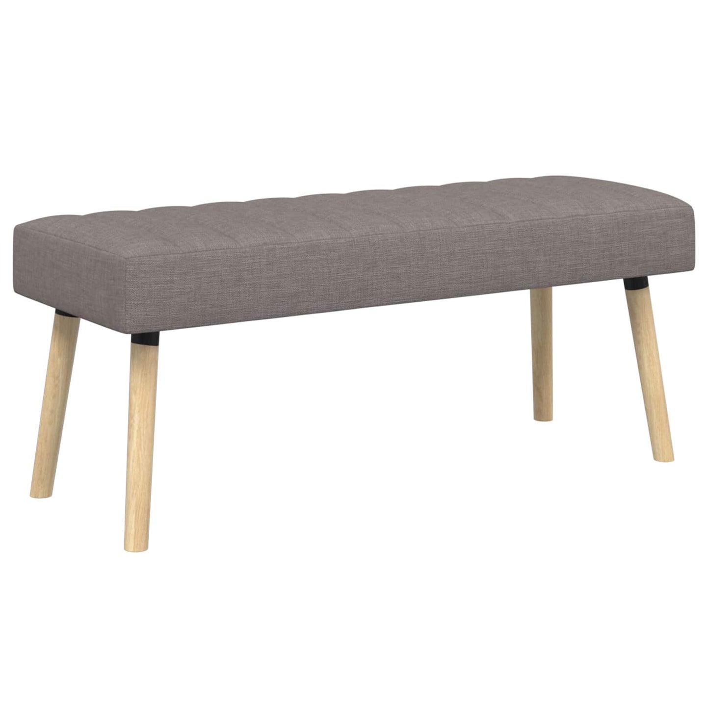 vidaXL Πάγκος με Καναλεύματα Taupe 110 x 40 x 46 cm Ύφασμα