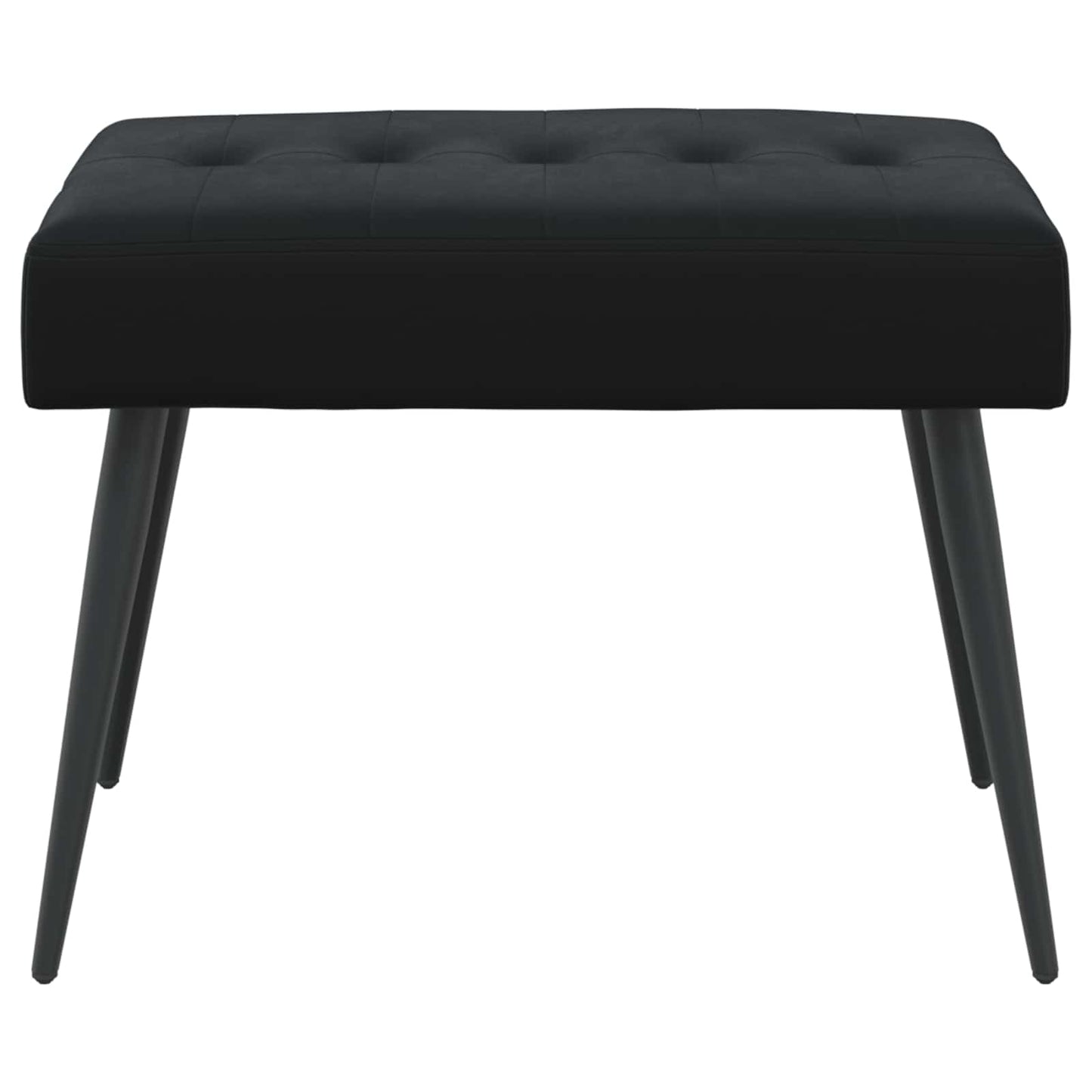 vidaXL Πάγκος με κουμπωτές επιφάνειες Μαύρο 60 x 40 x 45 εκ. Βελούδο