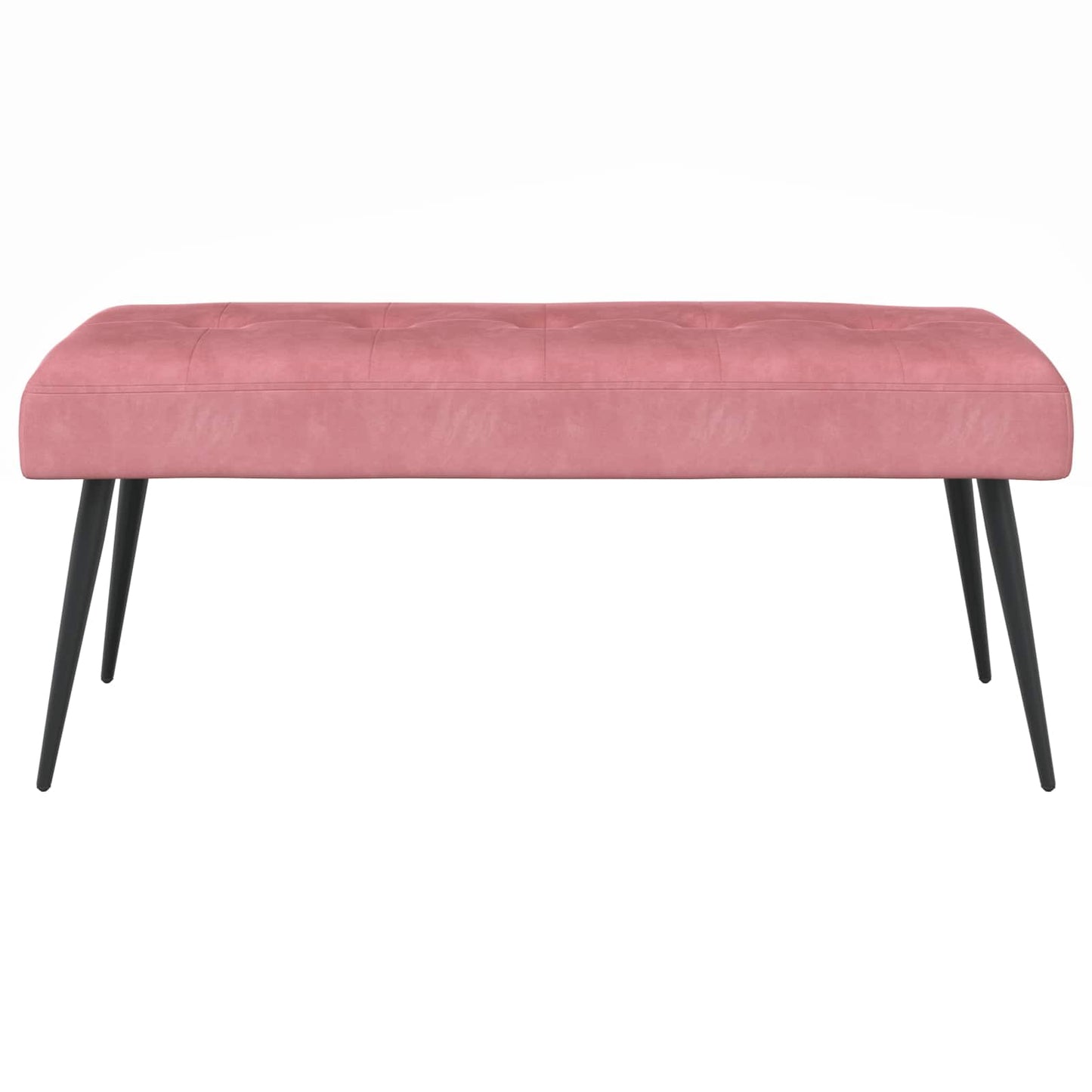 vidaXL Πάγκος με κουμπωτές επιφάνειες Ροζ 110 x 40 x 46 cm Βελούδο