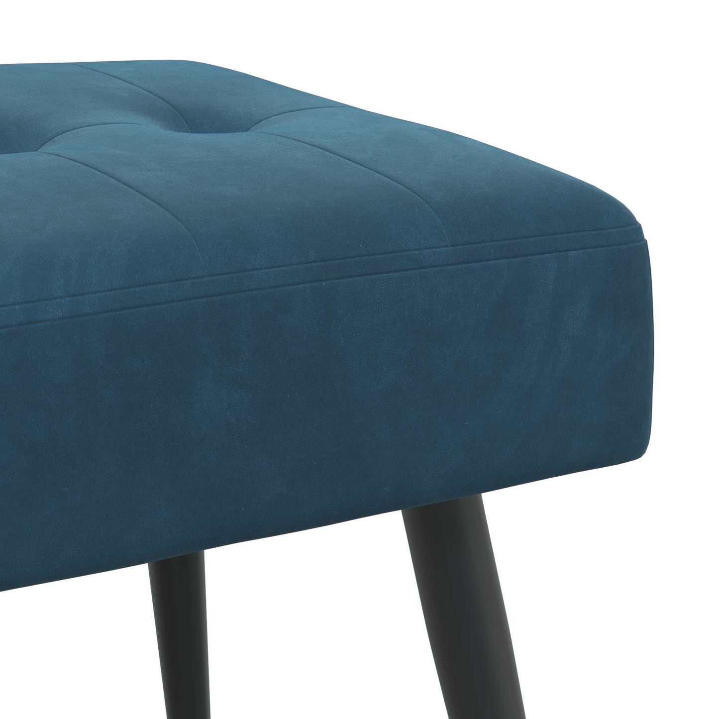 vidaXL Πάγκος με κουμπωτές επιφάνειες Μπλε 110 x 40 x 46 cm Βελούδο