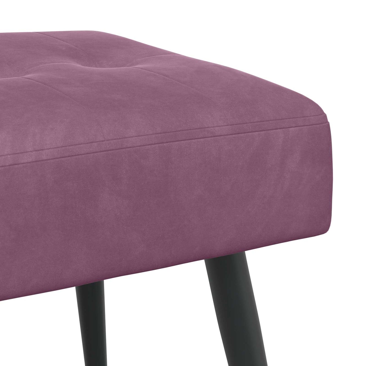 vidaXL Πάγκος με κουμπωτές επιφάνειες Μοβ 110 x 40 x 46 cm Βελούδο