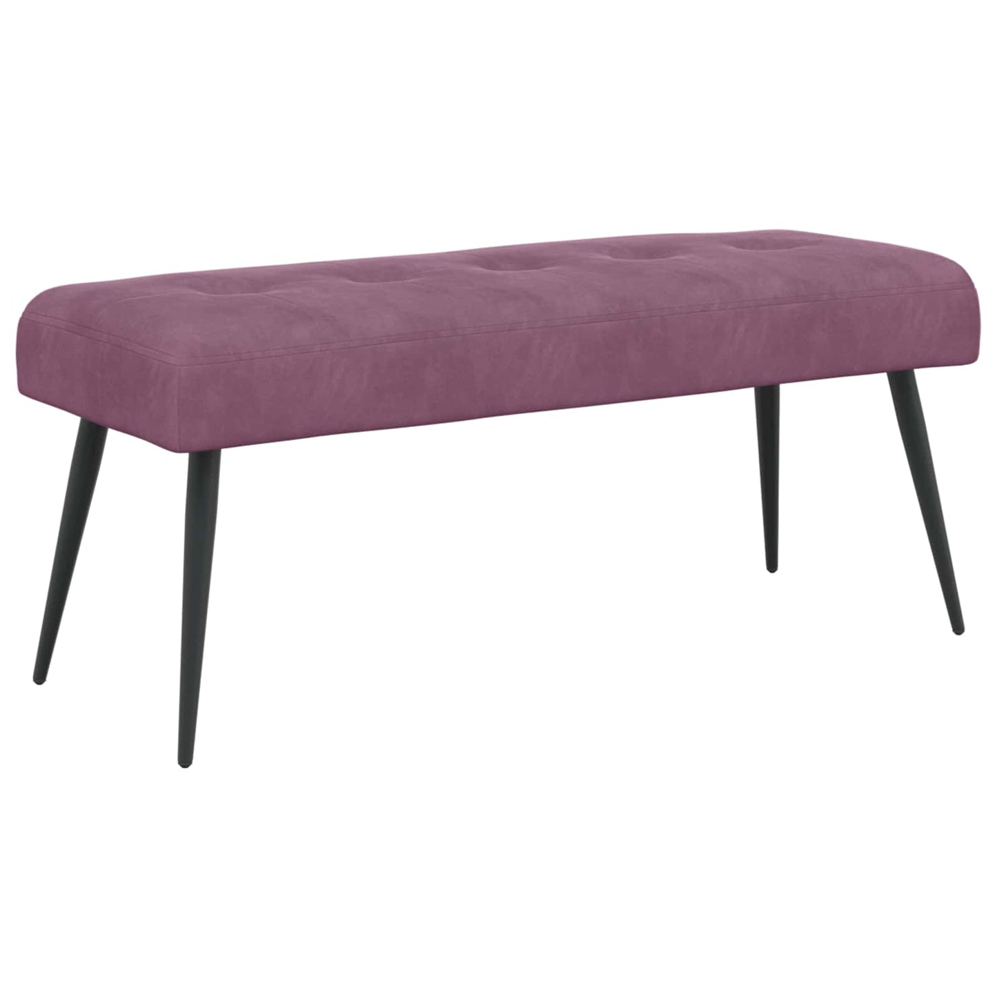 vidaXL Πάγκος με κουμπωτές επιφάνειες Μοβ 110 x 40 x 46 cm Βελούδο