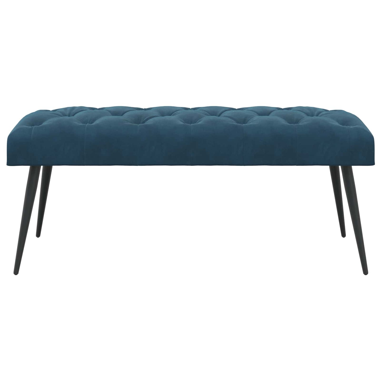 vidaXL Πάγκος με κουμπωτές επιφάνειες Μπλε 110 x 40 x 46 cm Βελούδο