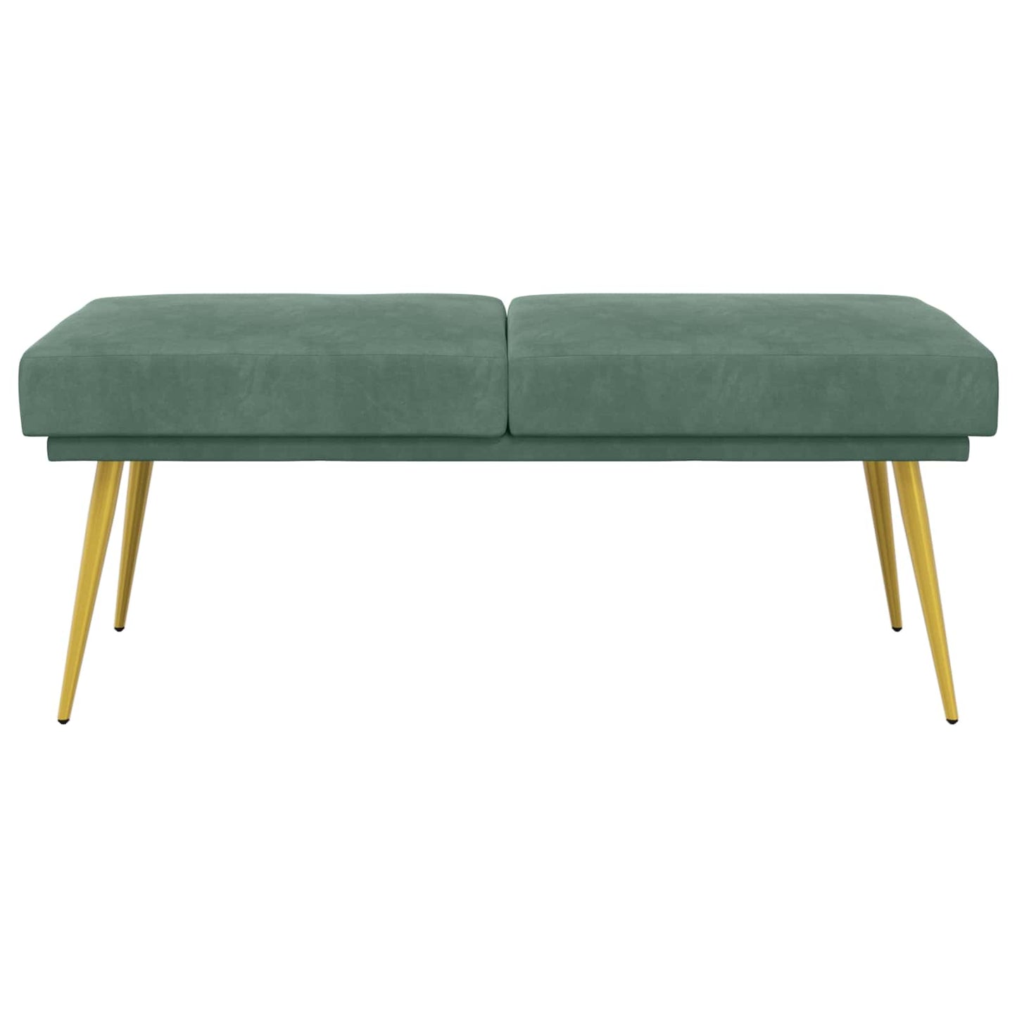 vidaXL Διπλή Επίστρωση Πάγκος Θαλασσί 120 x 45 x 46 εκ Βελούδο