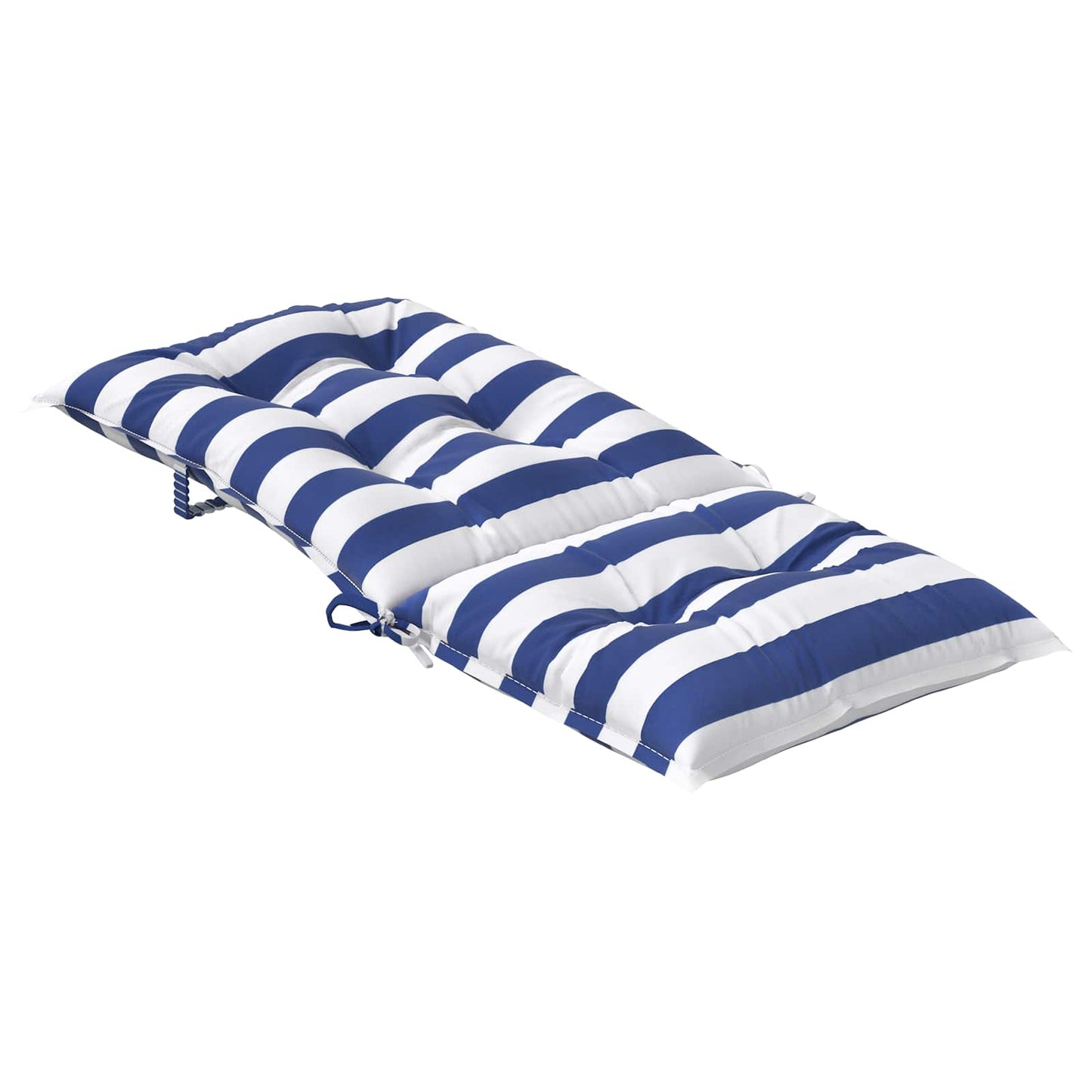 vidaXL Μαξιλάρι Εξωτερικού Χώρου 4 pcs Μπλε και άσπρο 120 x 50 x 7 εκ