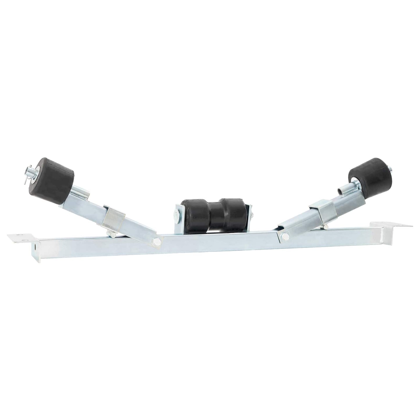 vidaXL Κάτω Στήριξη Τρέιλερ Σκάφους 90,5 x 12 x 32 εκ. Ασημί