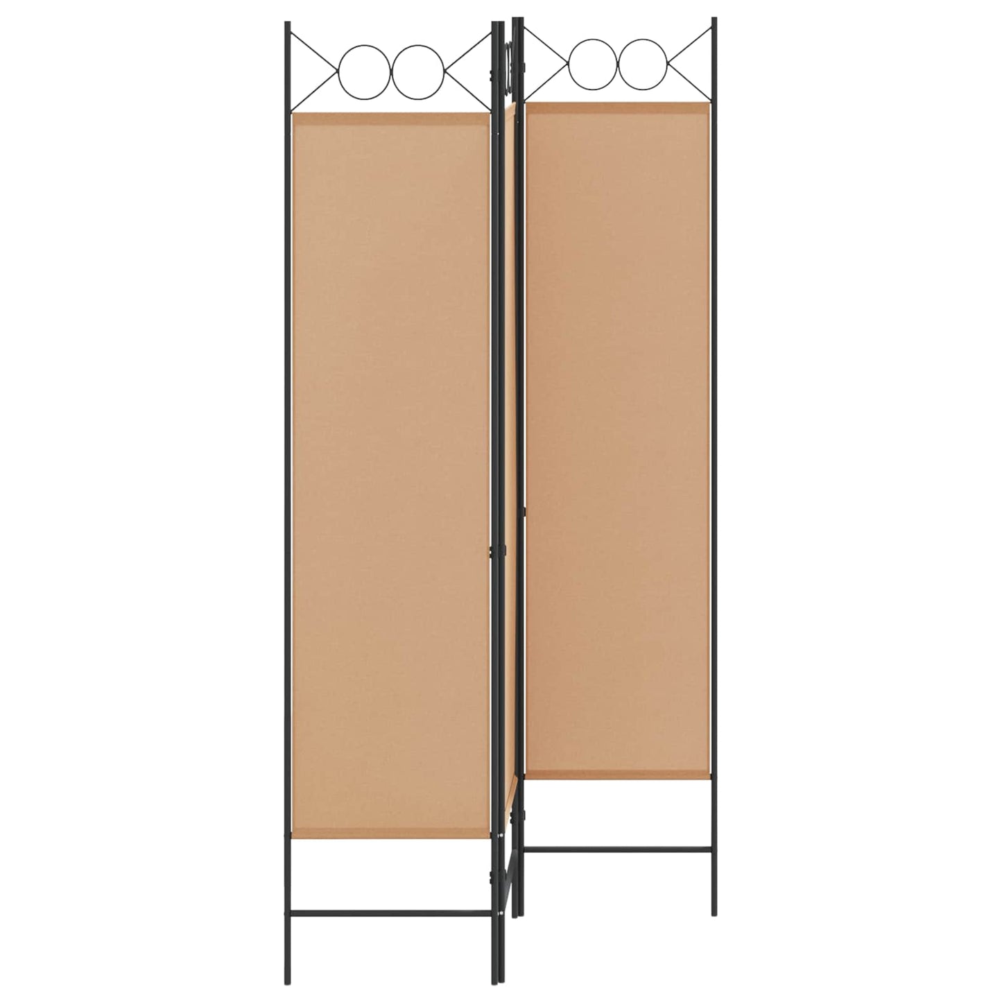 vidaXL 3-Panel Room Divider Μπεζ 120 x 180 cm Ύφασμα