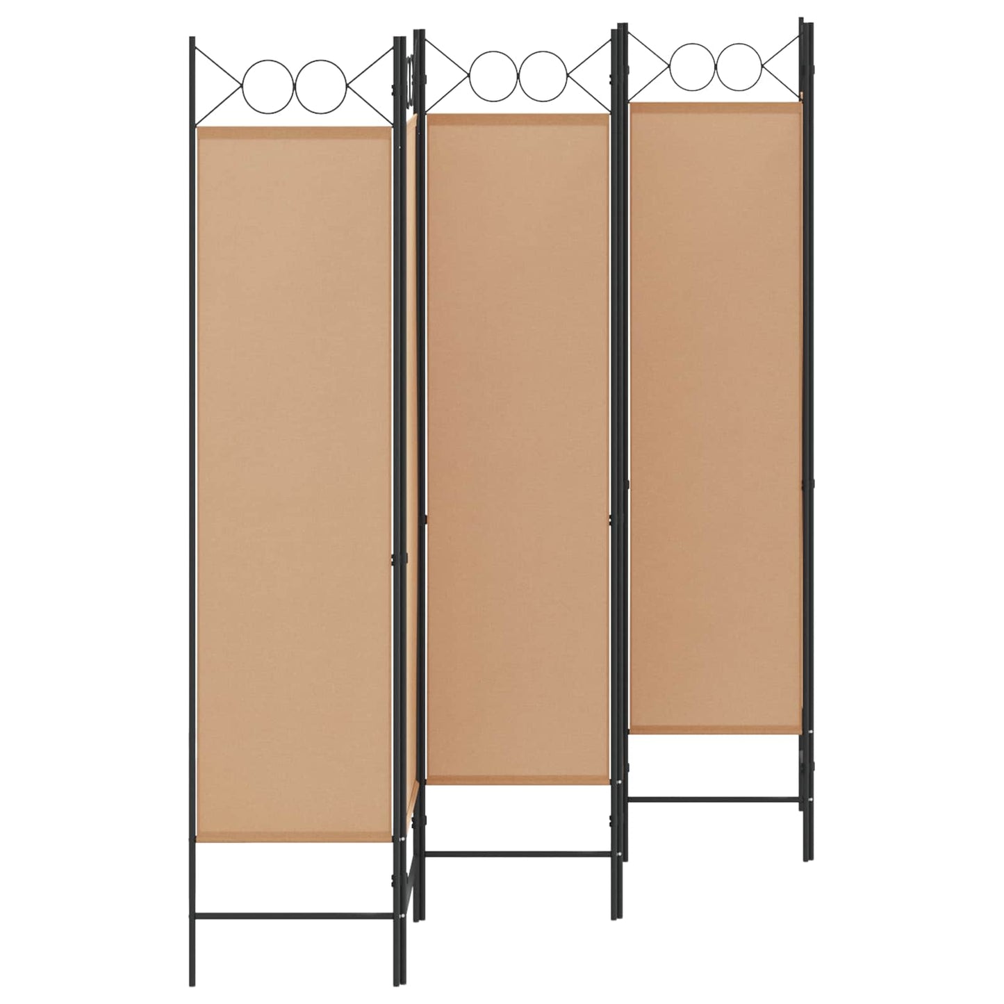 vidaXL Διαχωριστικό Δωματίου 6-Πάνελ Μπεζ 240 x 180 cm Ύφασμα