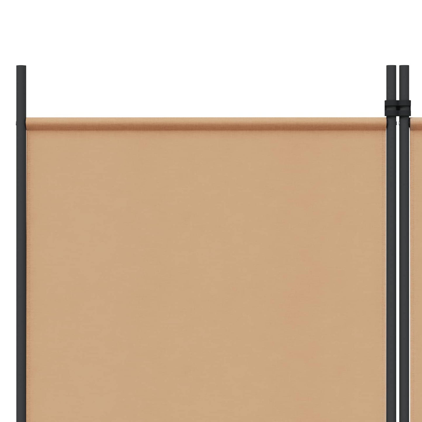 vidaXL 4-Πίνακας Διαχωριστικός Μπεζ 200 x 180 cm Ύφασμα