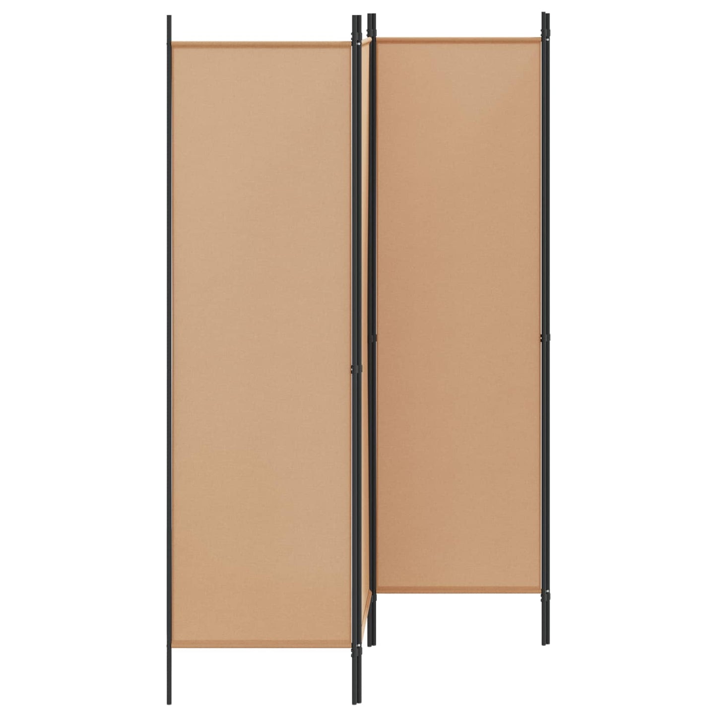 vidaXL 4-Πίνακας Διαχωριστικός Μπεζ 200 x 180 cm Ύφασμα