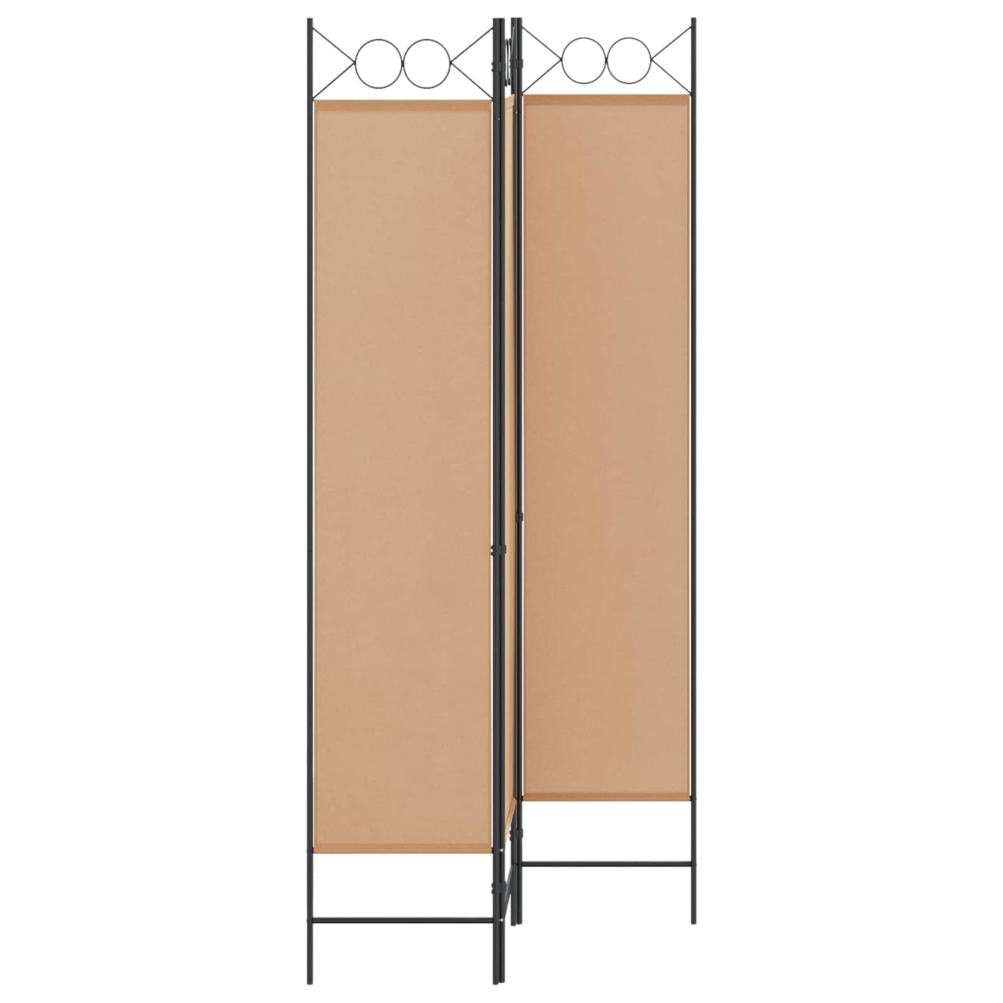vidaXL 3-Panel Room Divider Μπεζ 120 x 200 cm Ύφασμα