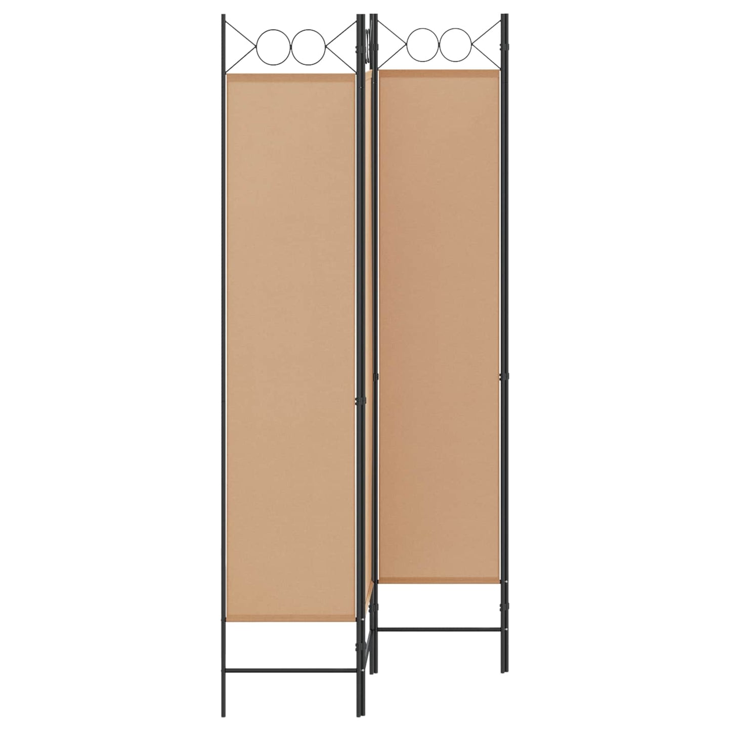 vidaXL 4-Πίνακας Διαχωριστικός Μπεζ 160 x 200 cm Ύφασμα