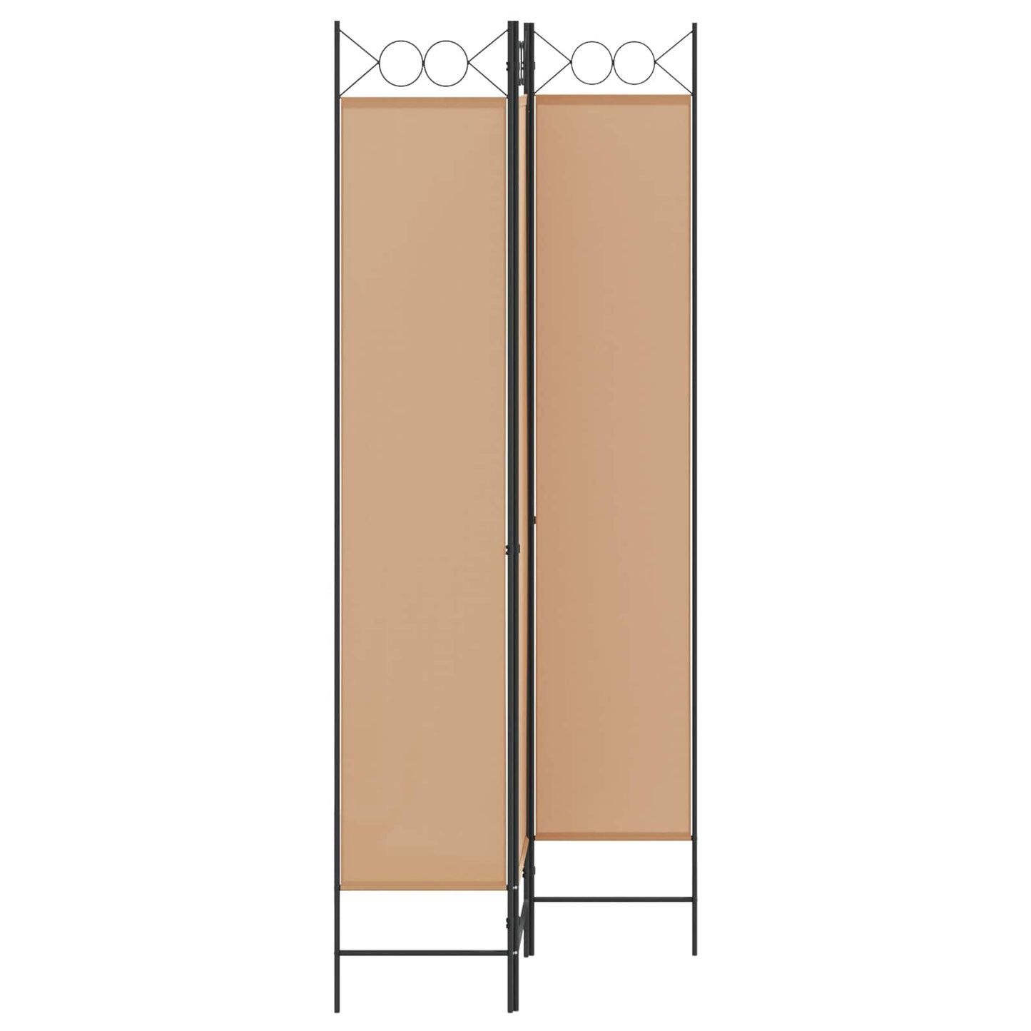 vidaXL 3-Panel Room Divider Μπεζ 120 x 220 cm Ύφασμα