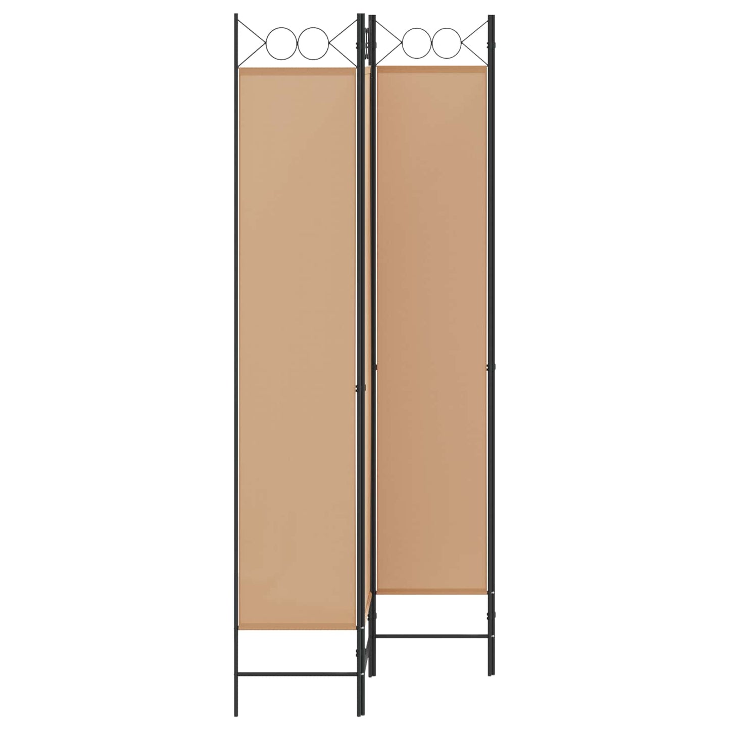 vidaXL 4-Πίνακας Διαχωριστικός Μπεζ 160 x 220 cm Ύφασμα