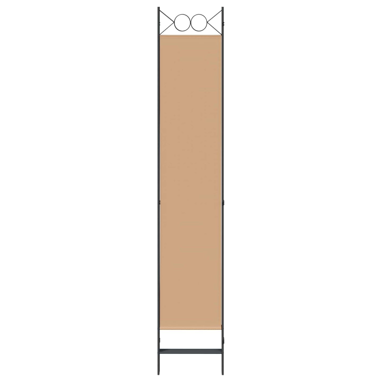 vidaXL 4-Πίνακας Διαχωριστικός Μπεζ 160 x 220 cm Ύφασμα