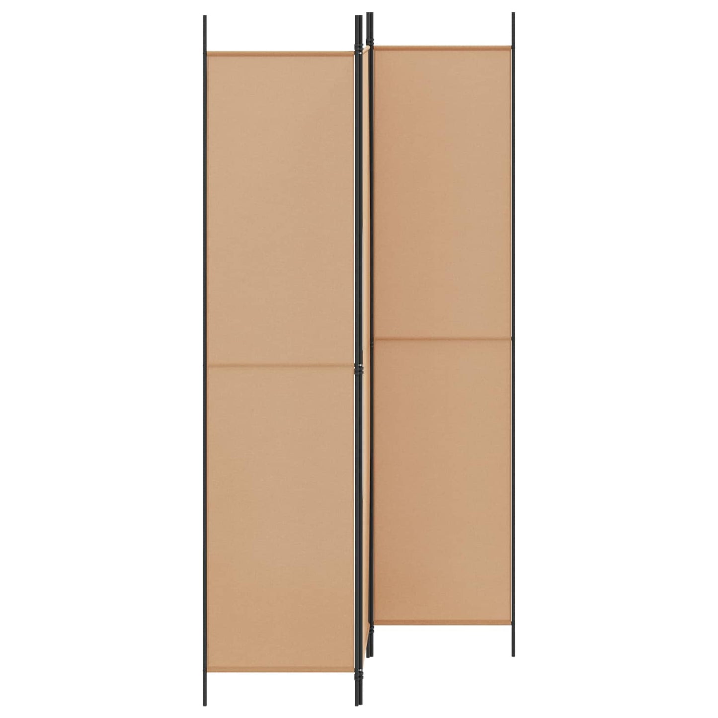 vidaXL 3-Panel Room Divider Μπεζ 150 x 220 cm Ύφασμα